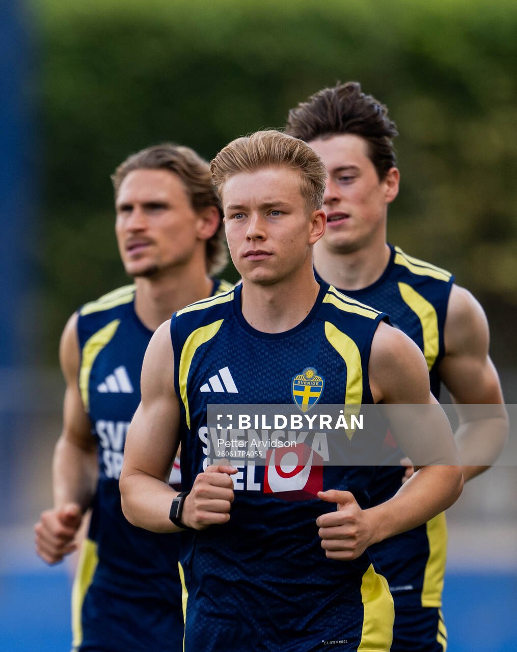 Daniel Svensson of the Swedish national football team at a