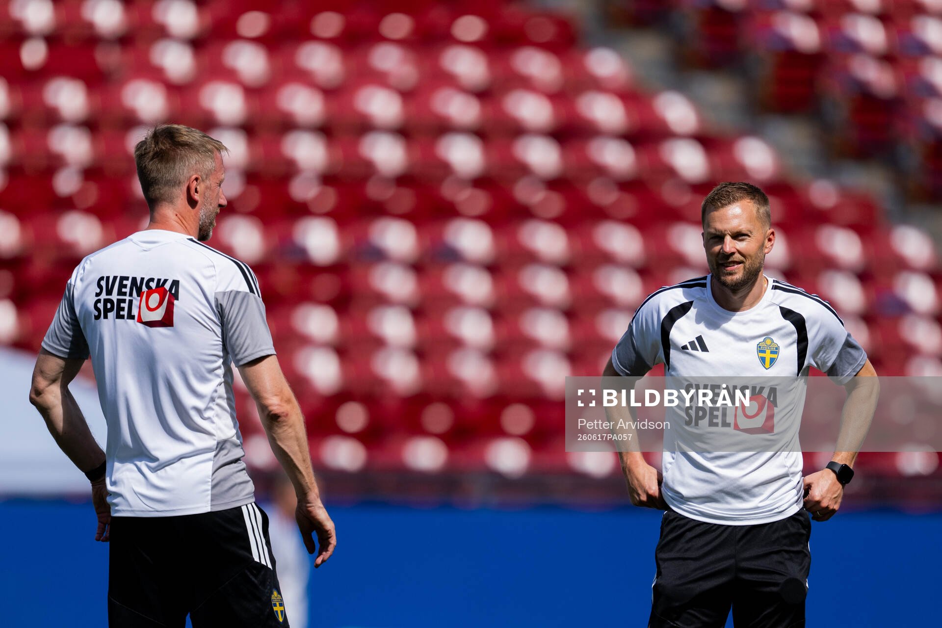 Head coach Graham Potter and assistant coach Sebastian