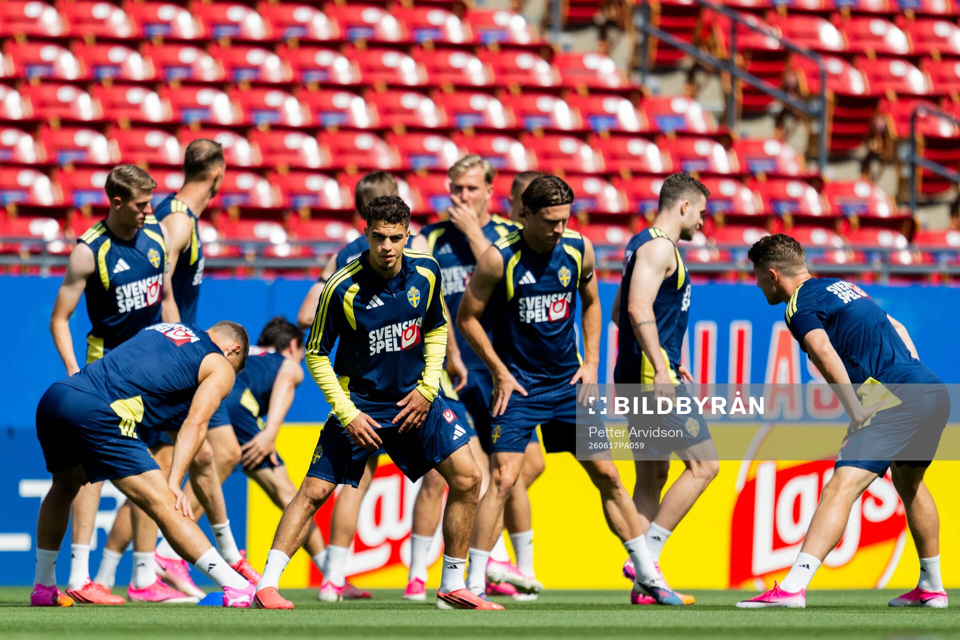 Yasin Ayari of the Swedish national football team at a