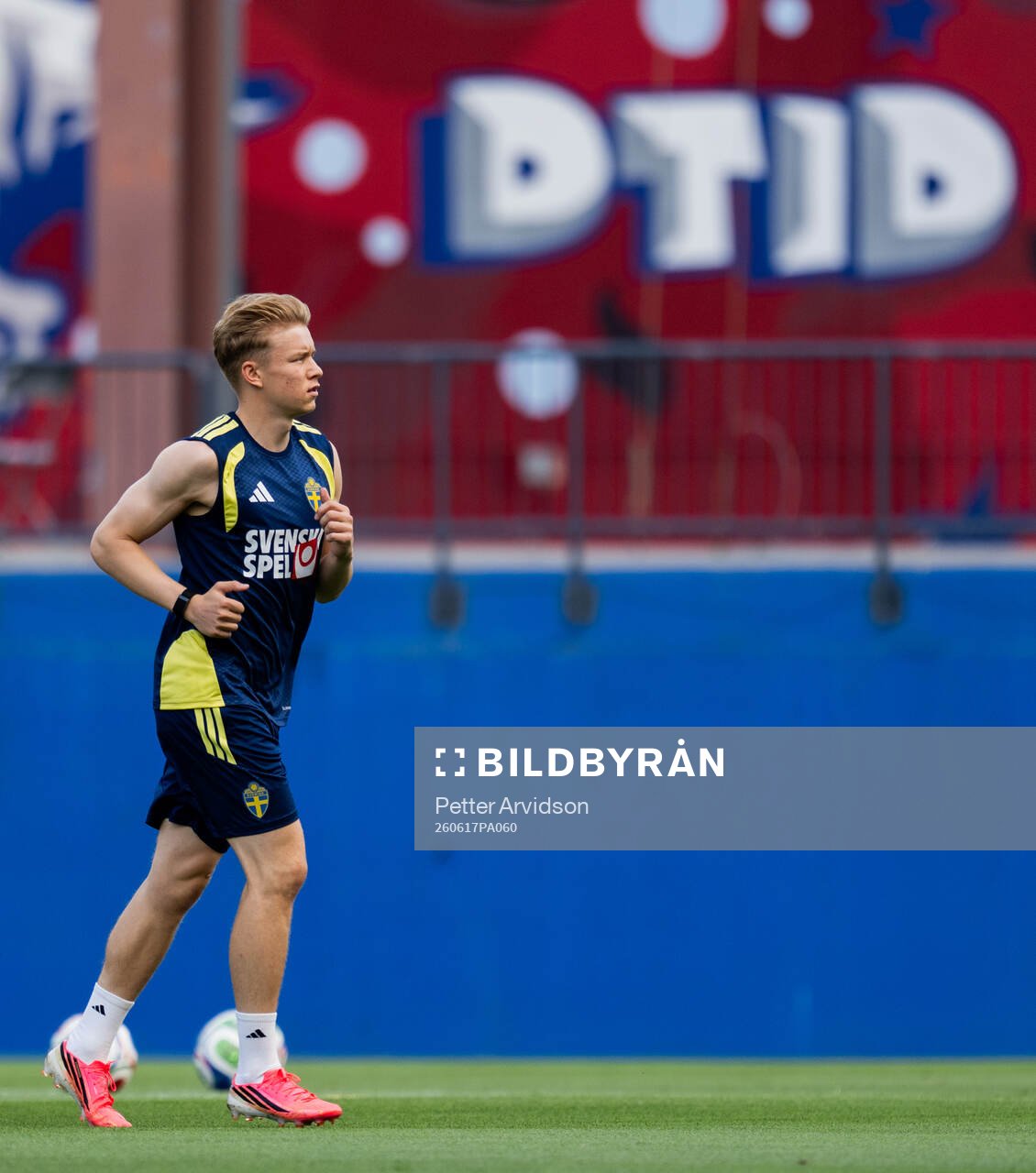 Daniel Svensson of the Swedish national football team at a