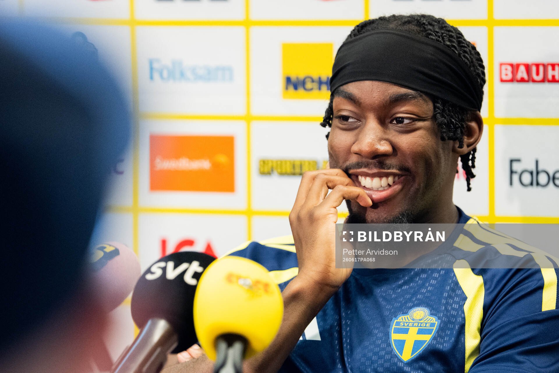 Anthony Elanga of the Swedish men's national football team