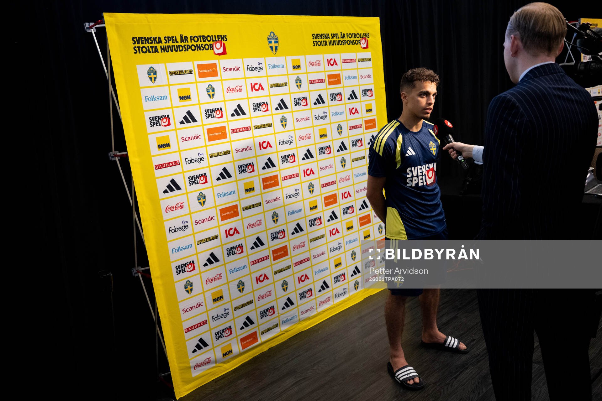 Yasin Ayari of the Swedish men's national football team