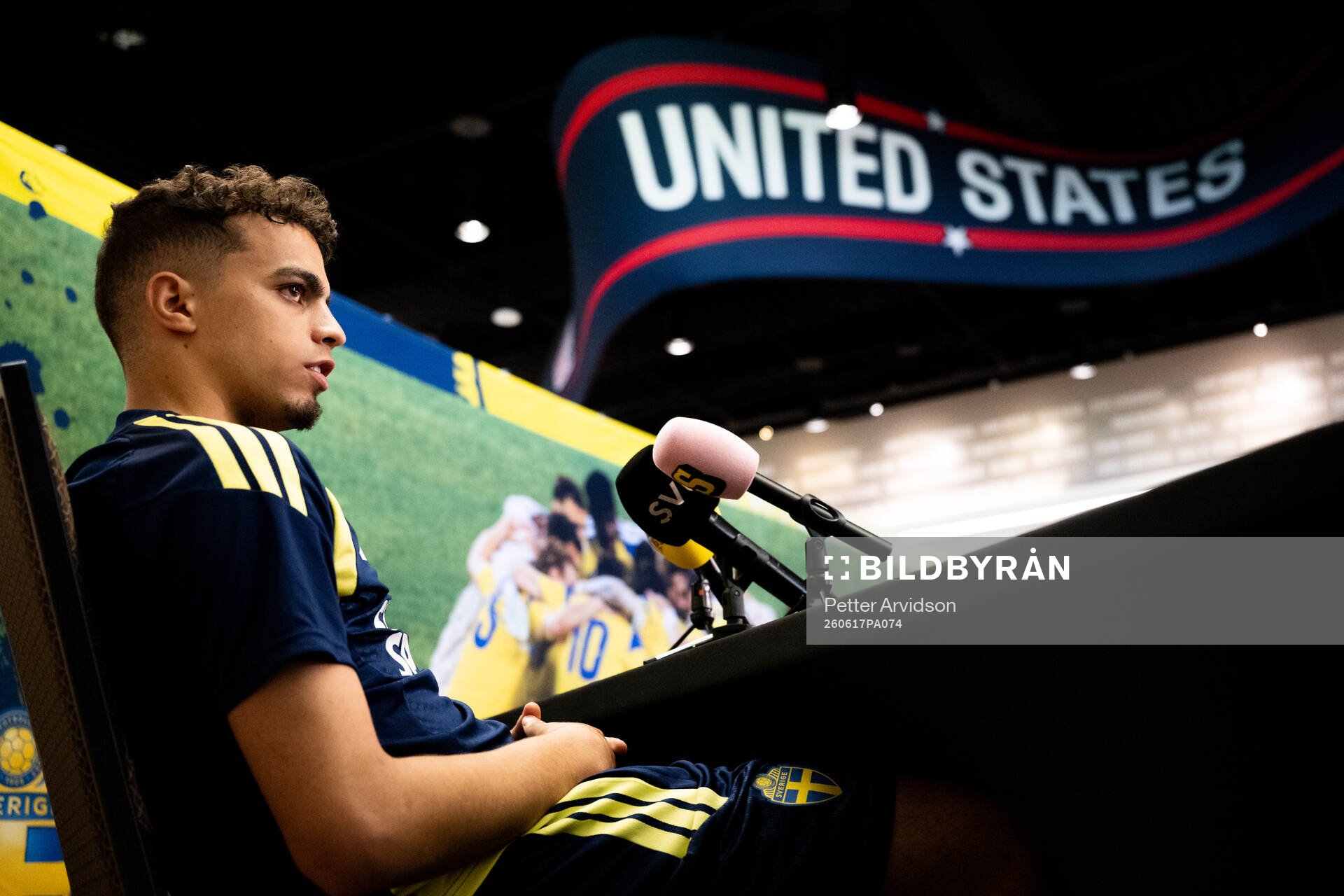 Yasin Ayari of the Swedish men's national football team