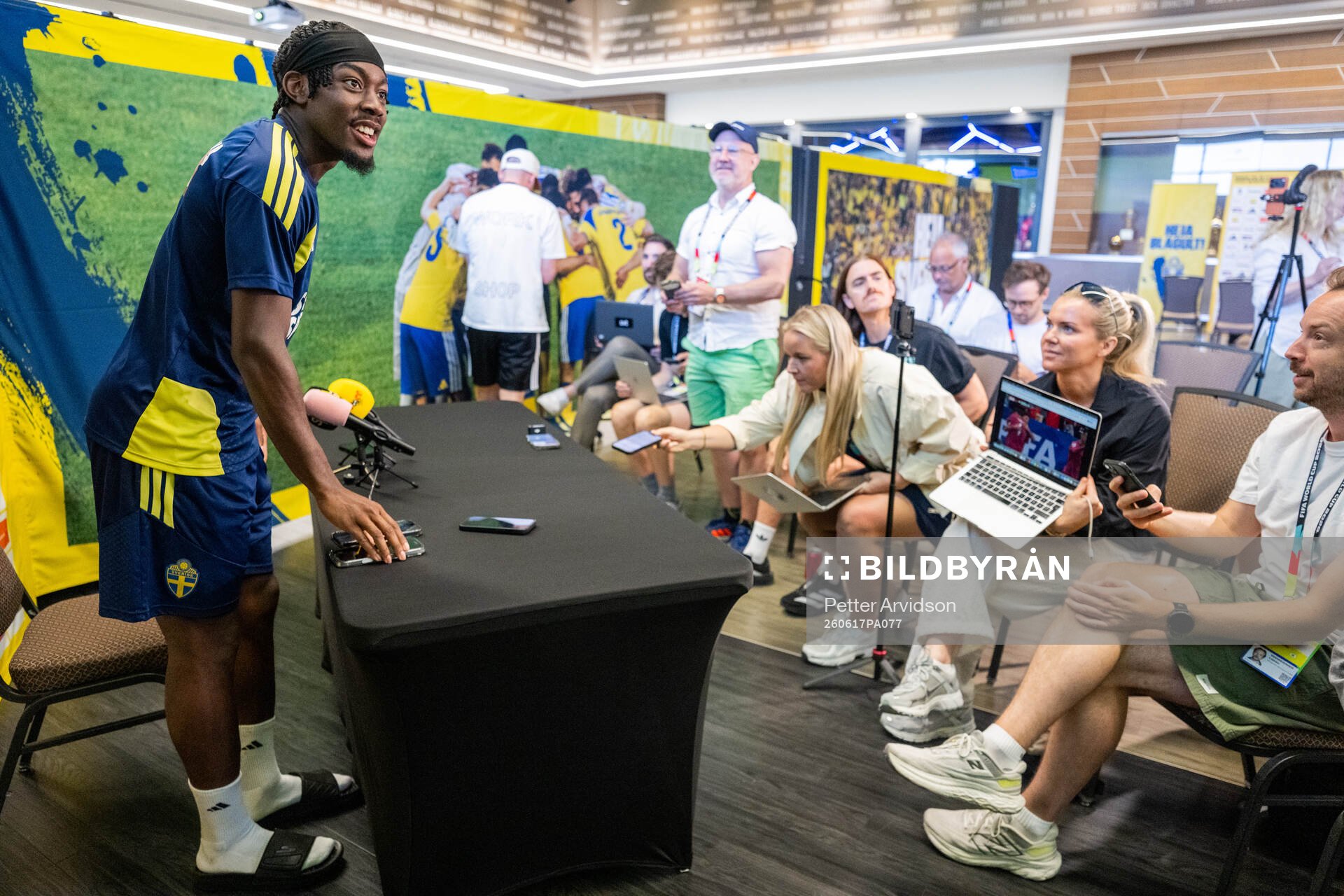 Anthony Elanga of the Swedish men's national football team