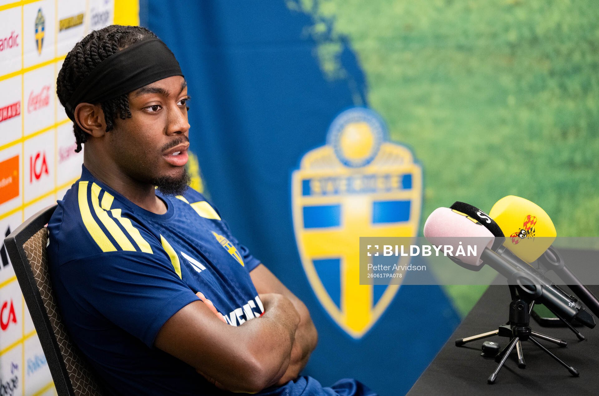 Anthony Elanga of the Swedish men's national football team