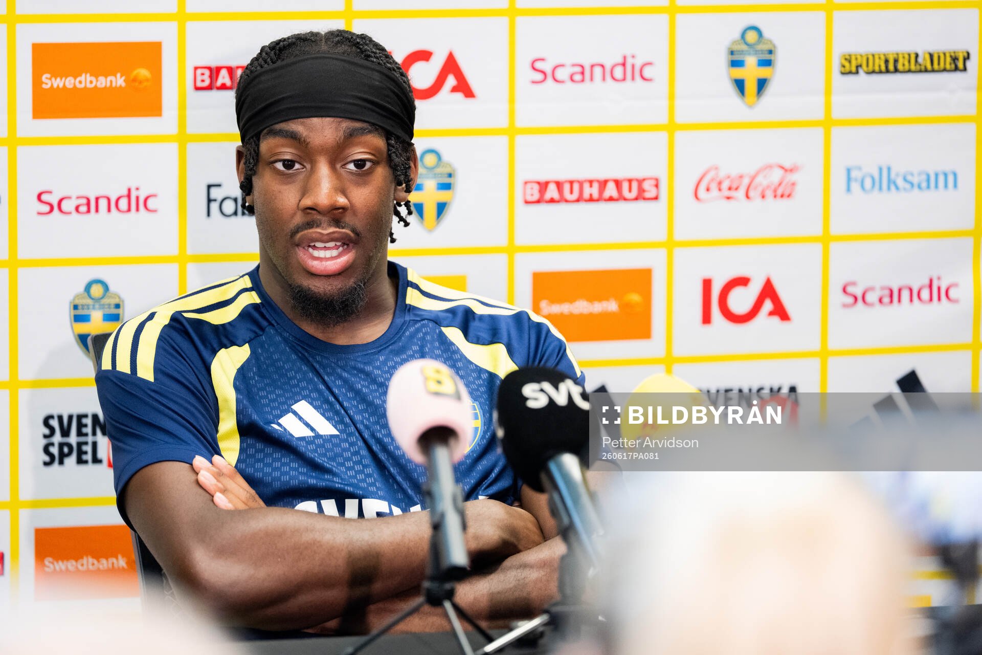 Anthony Elanga of the Swedish men's national football team