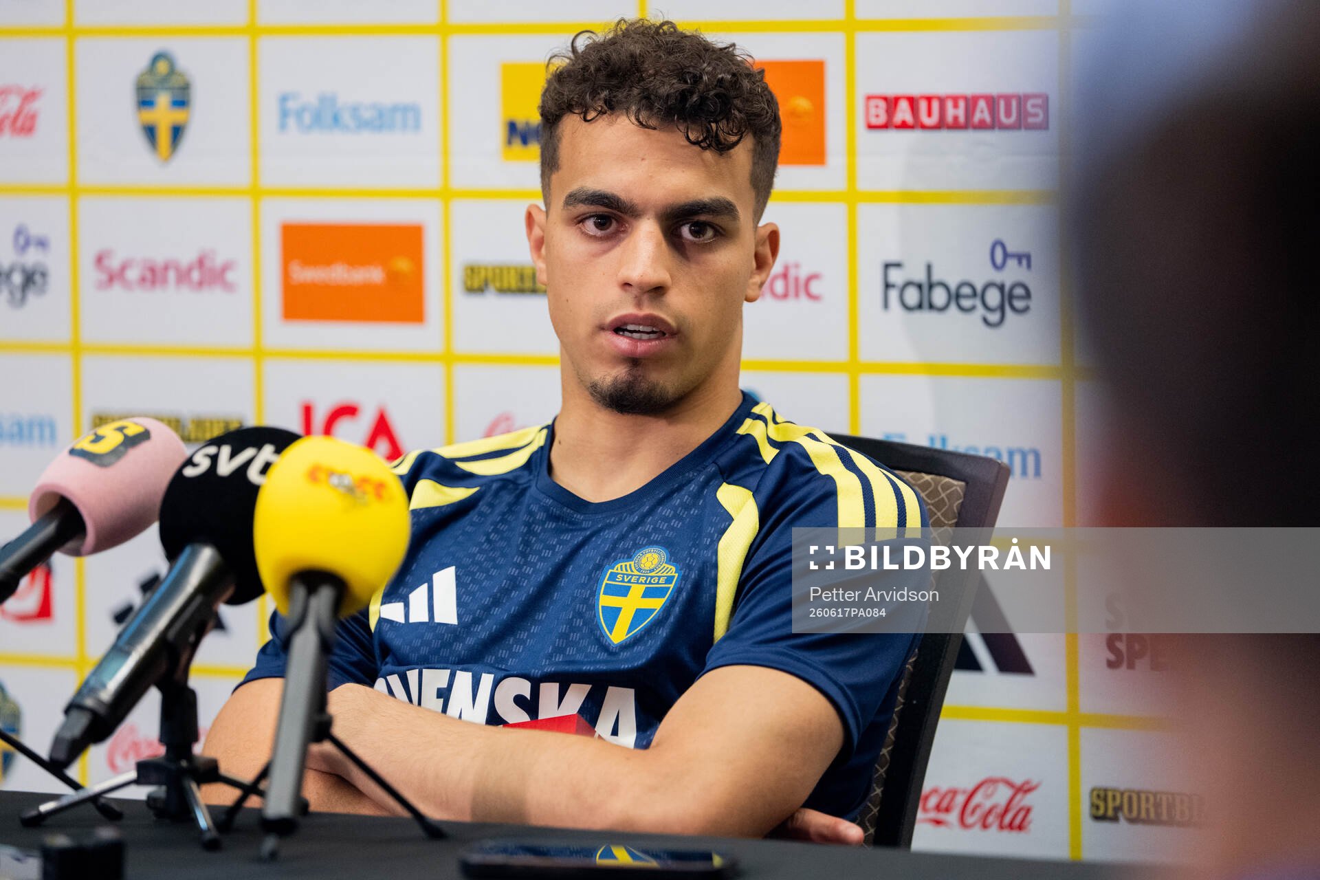 Yasin Ayari of the Swedish men's national football team