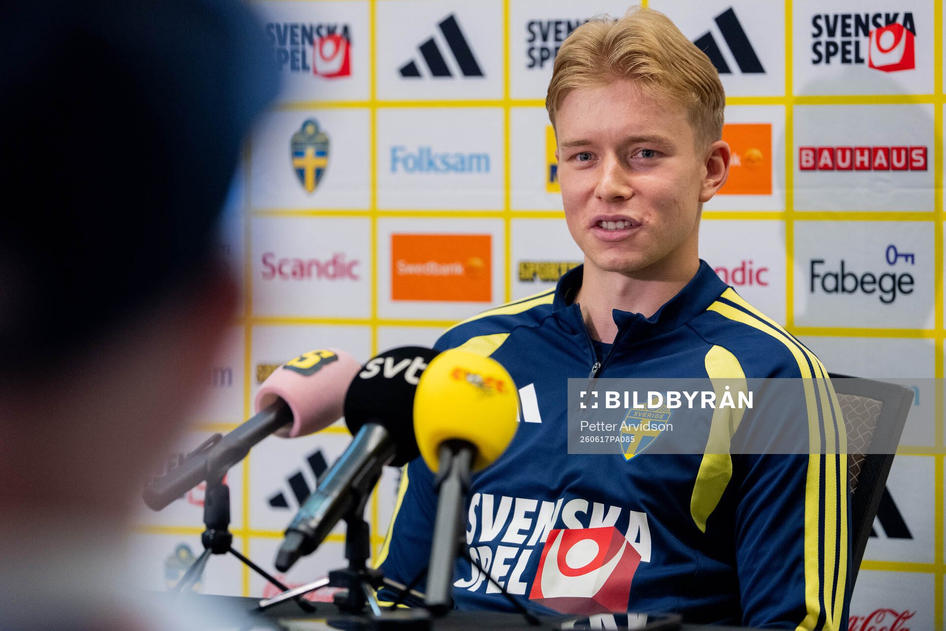 Daniel Svensson of the Swedish men's national football team