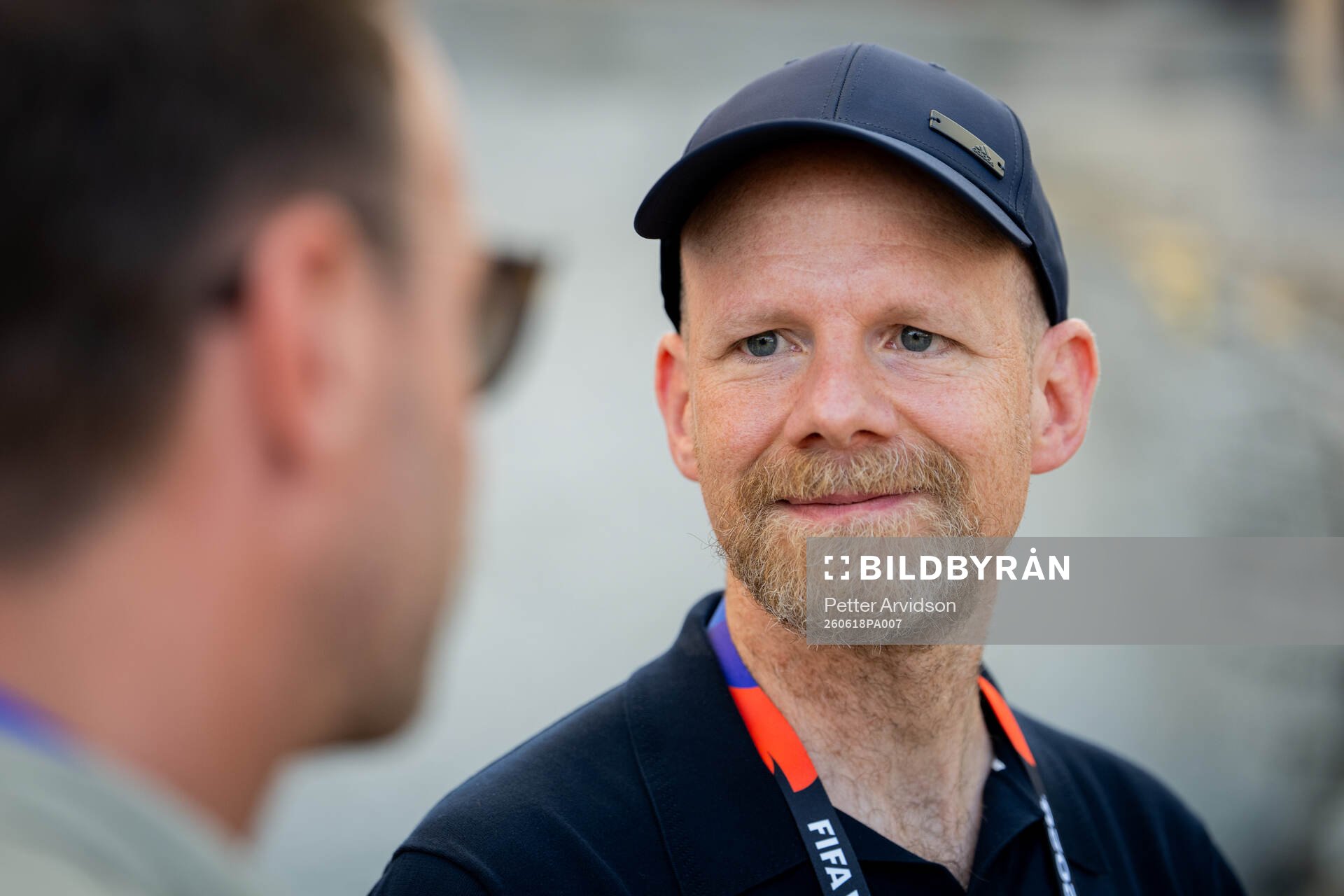 FIFA Secretary General Mattias Grafström at a training
