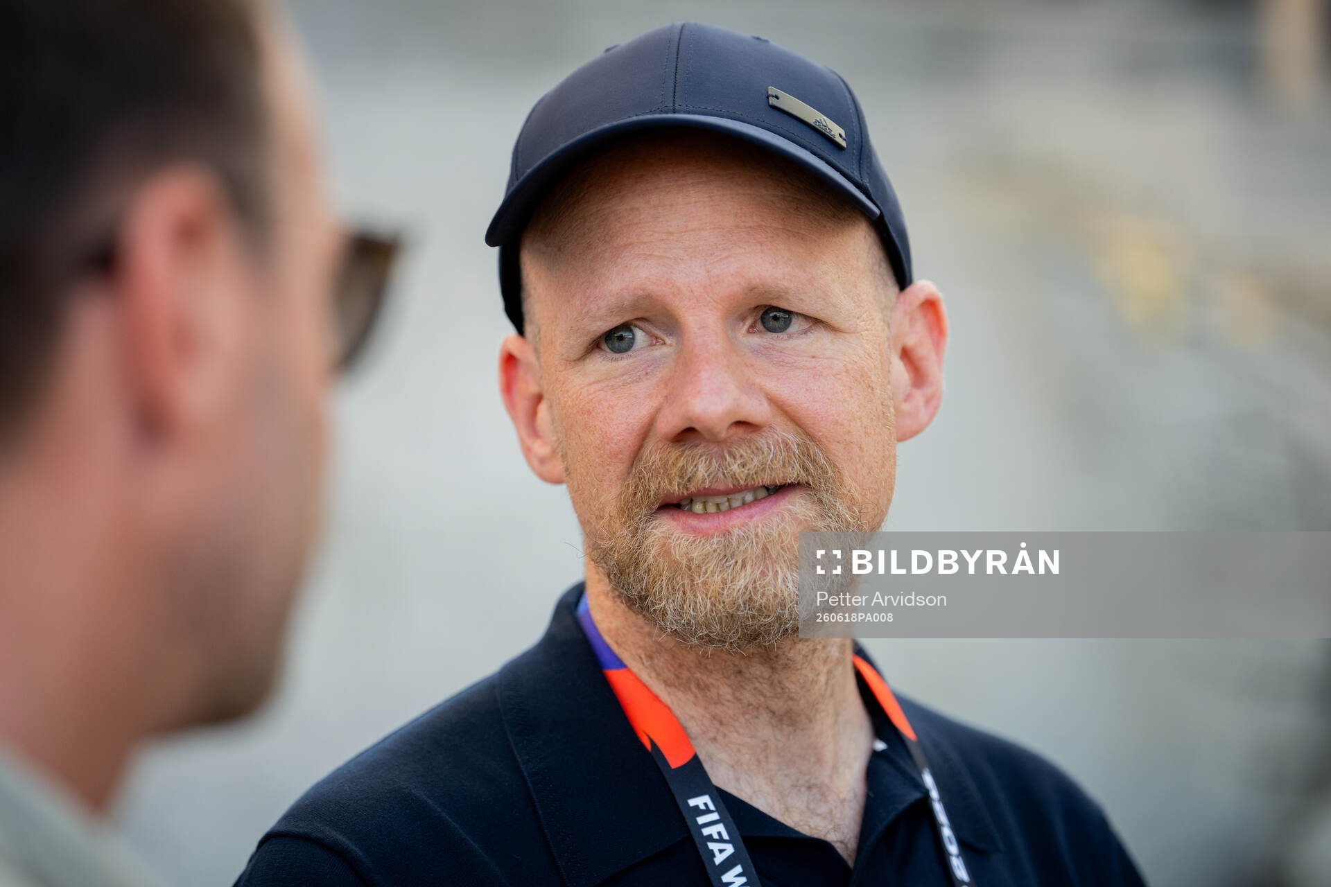 FIFA Secretary General Mattias Grafström at a training