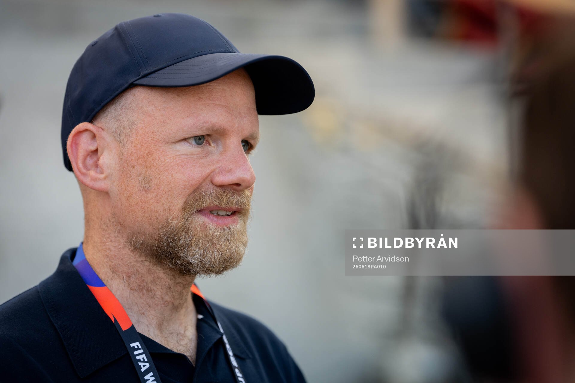 FIFA Secretary General Mattias Grafström at a training