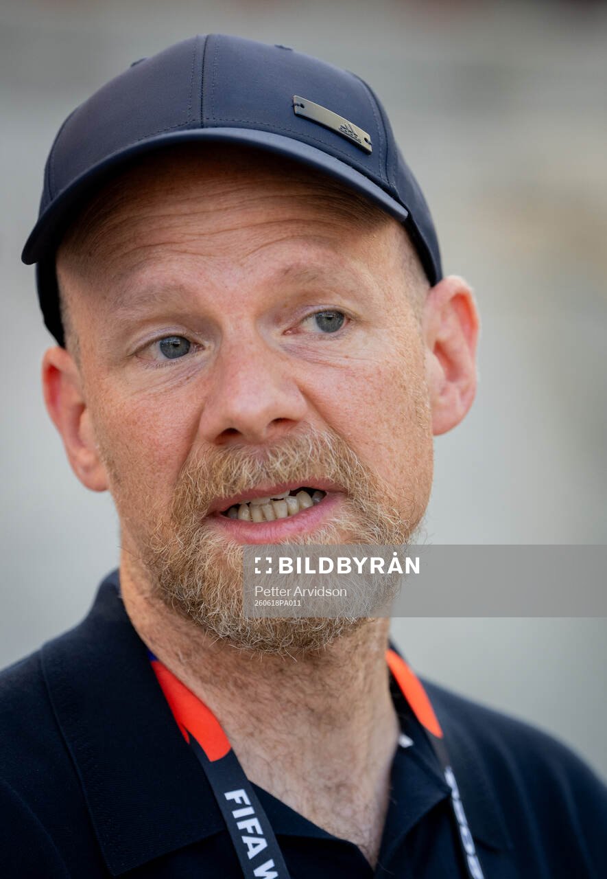 FIFA Secretary General Mattias Grafström at a training