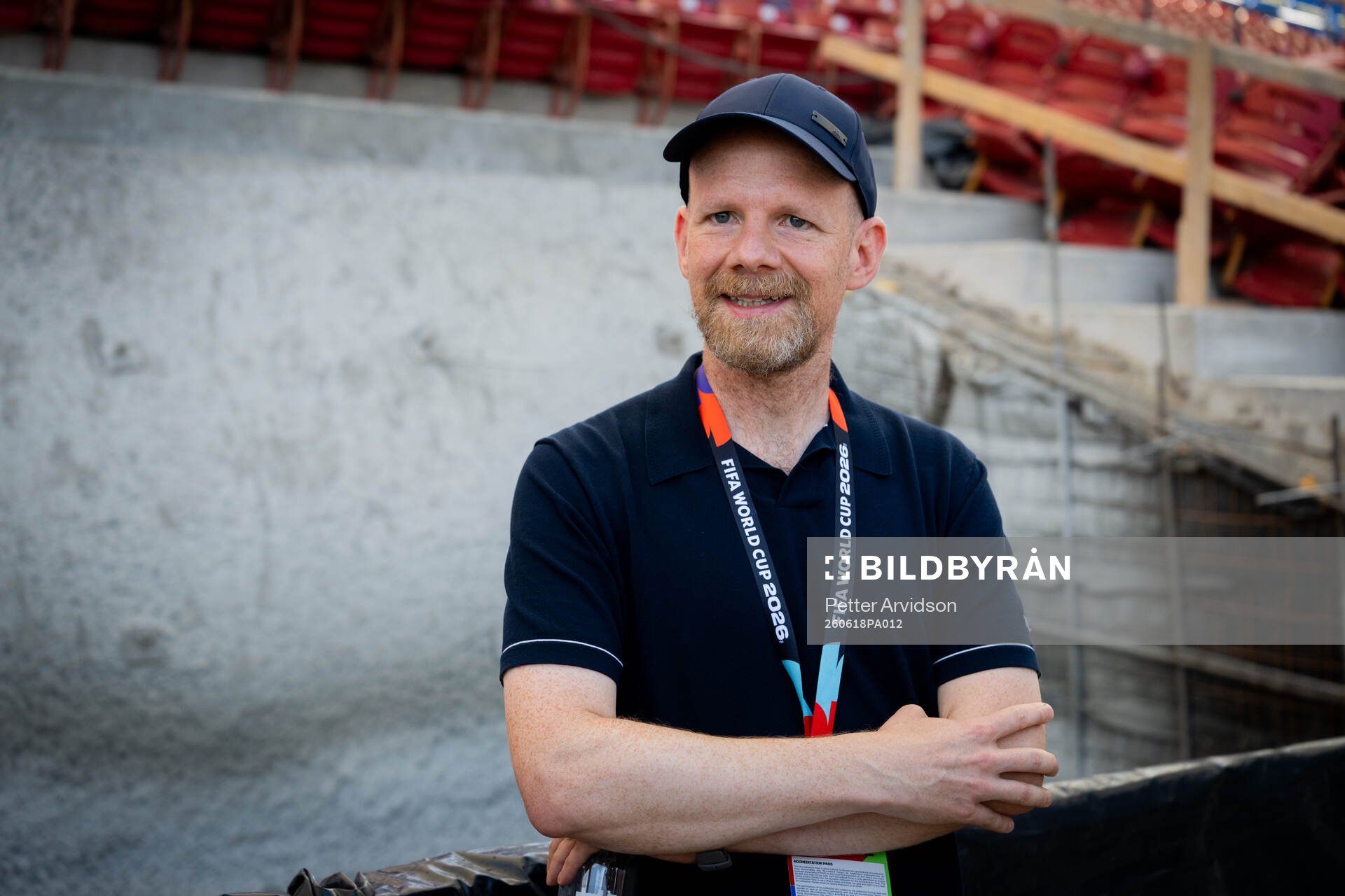 FIFA Secretary General Mattias Grafström at a training