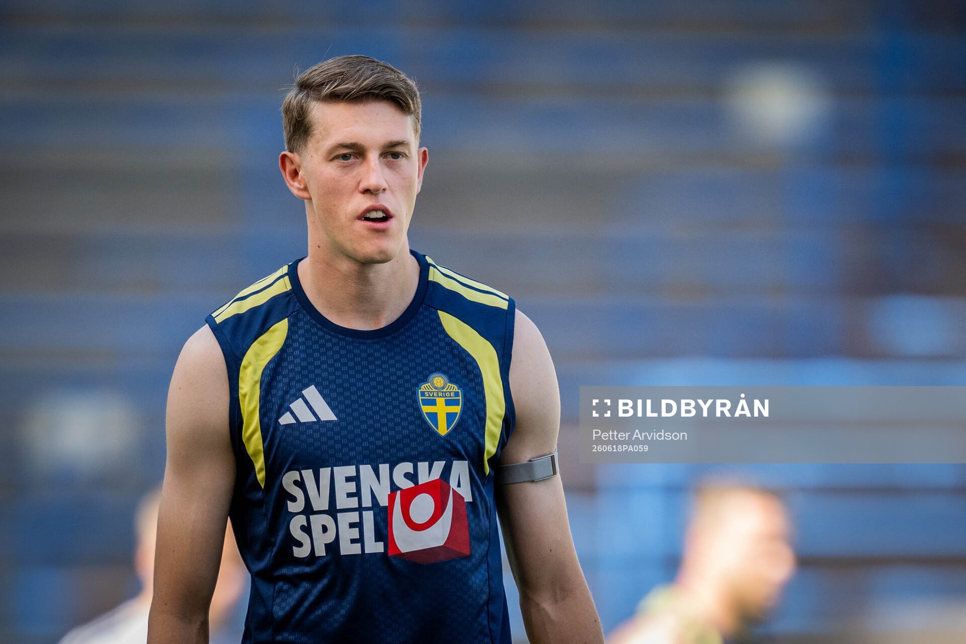 Alexander Bernhardsson of the Swedish national football