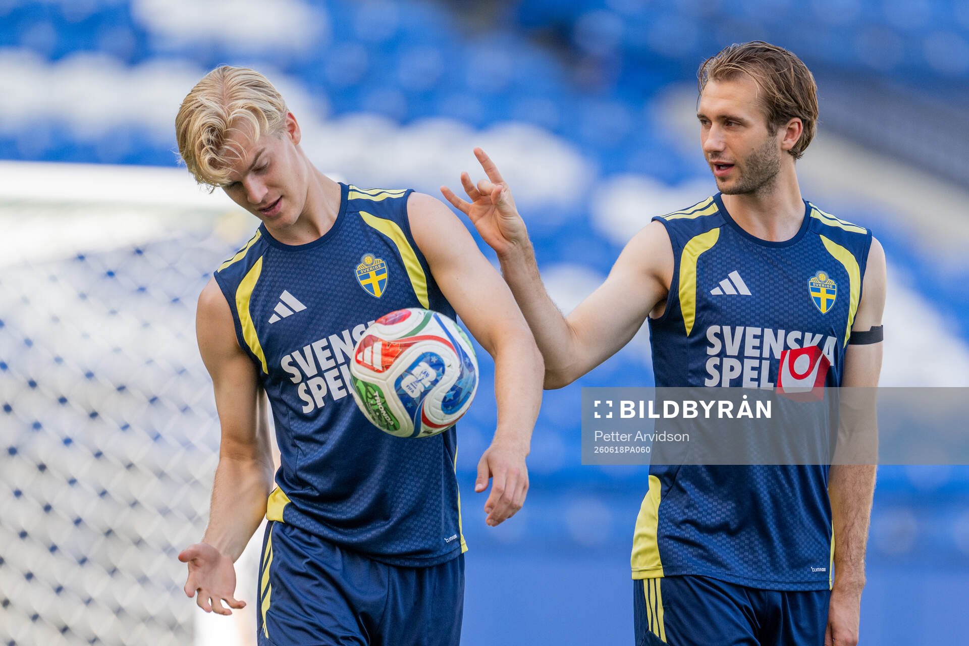 Lucas Bergvall and Benjamin Nygren of the Swedish national