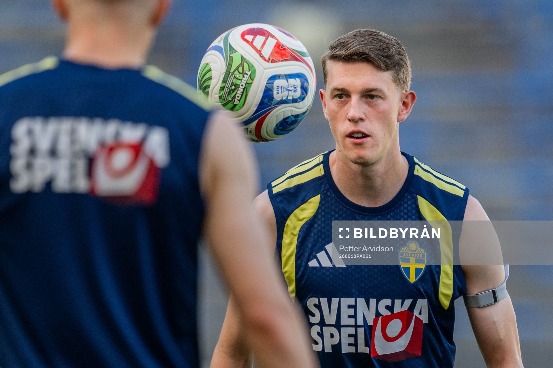 Alexander Bernhardsson of the Swedish national football