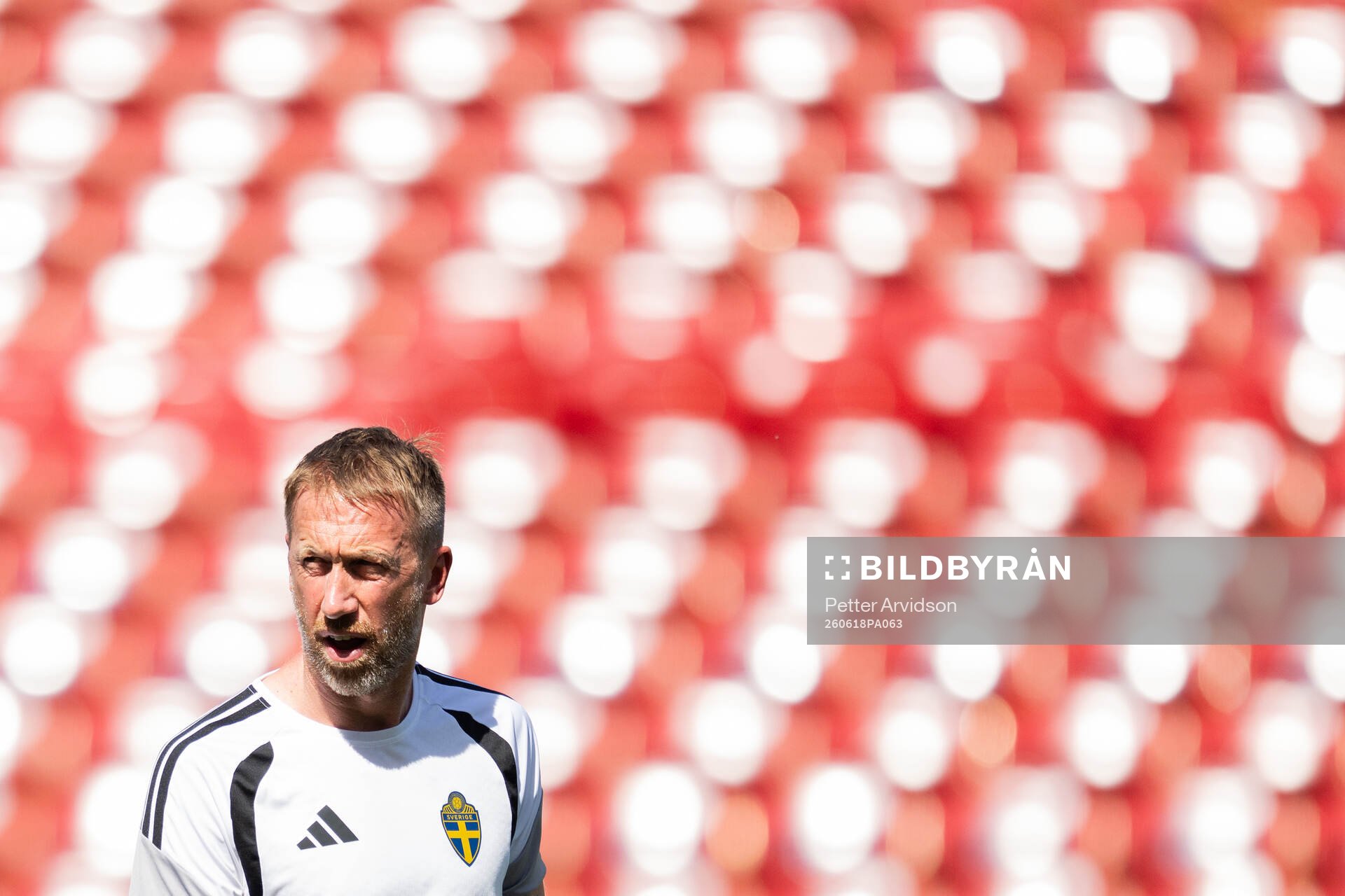 Head coach Graham Potter of the Swedish national football