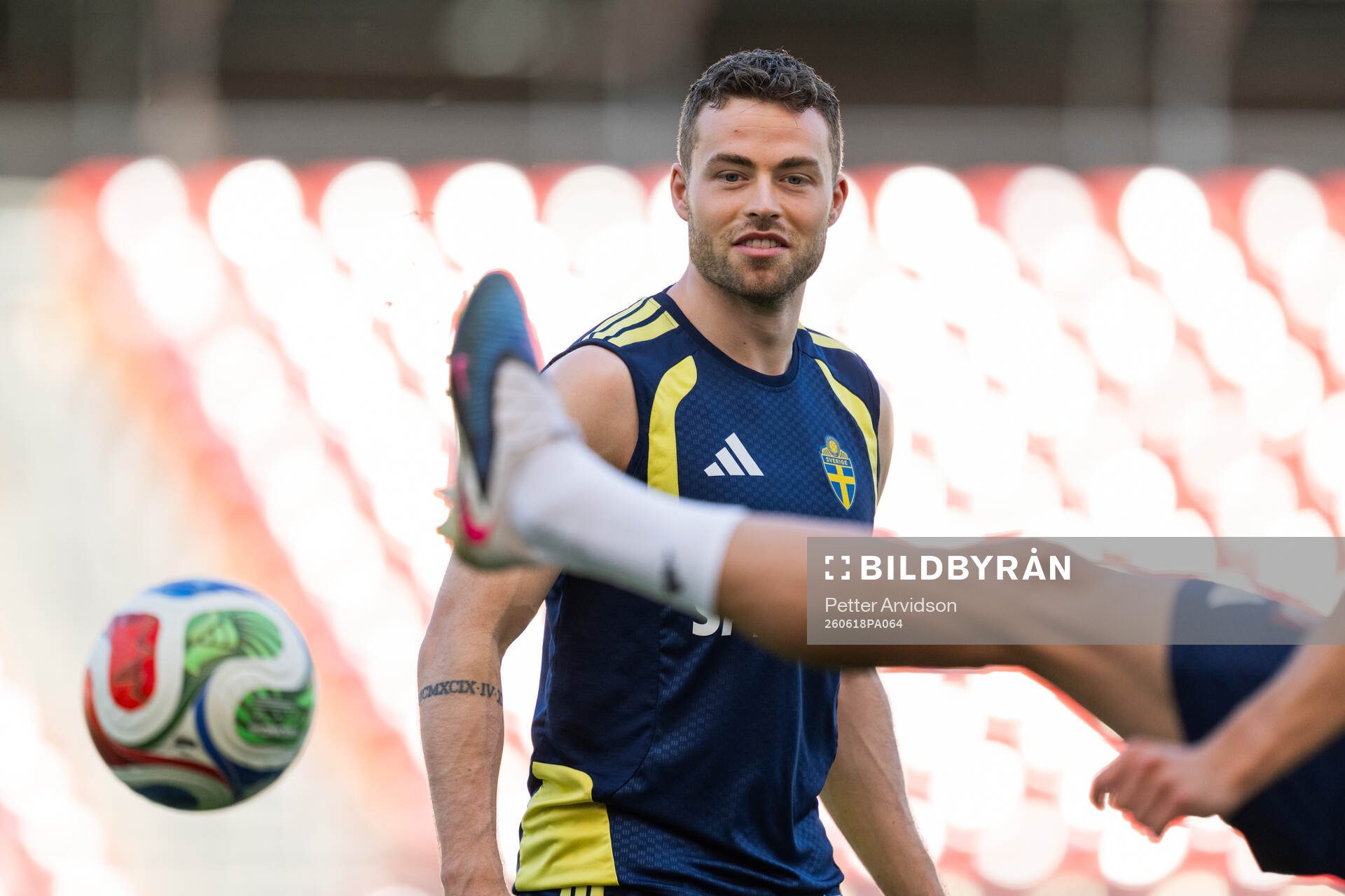 Gabriel Gudmundsson of the Swedish national football team