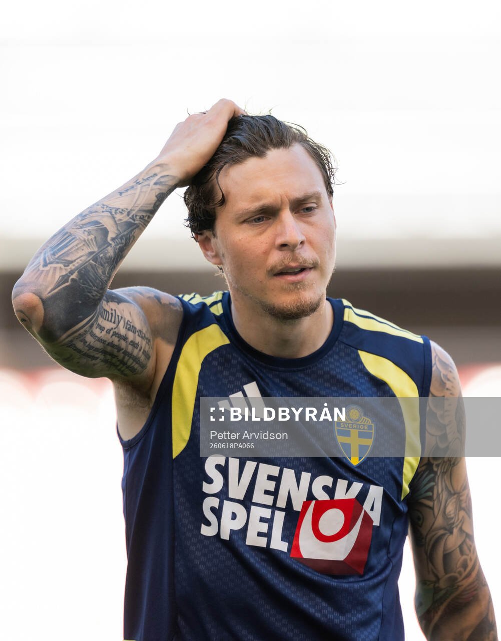 Victor Nilsson Lindelöf of the Swedish national football