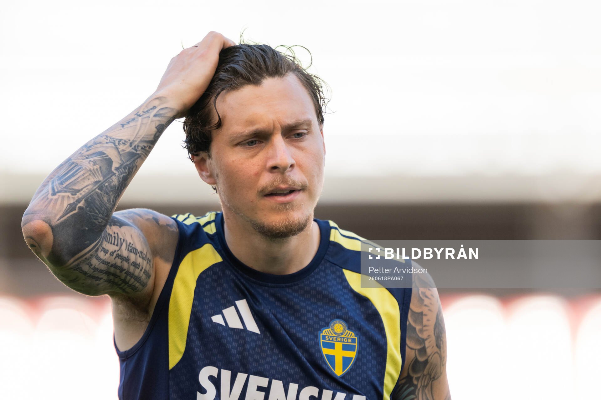 Victor Nilsson Lindelöf of the Swedish national football