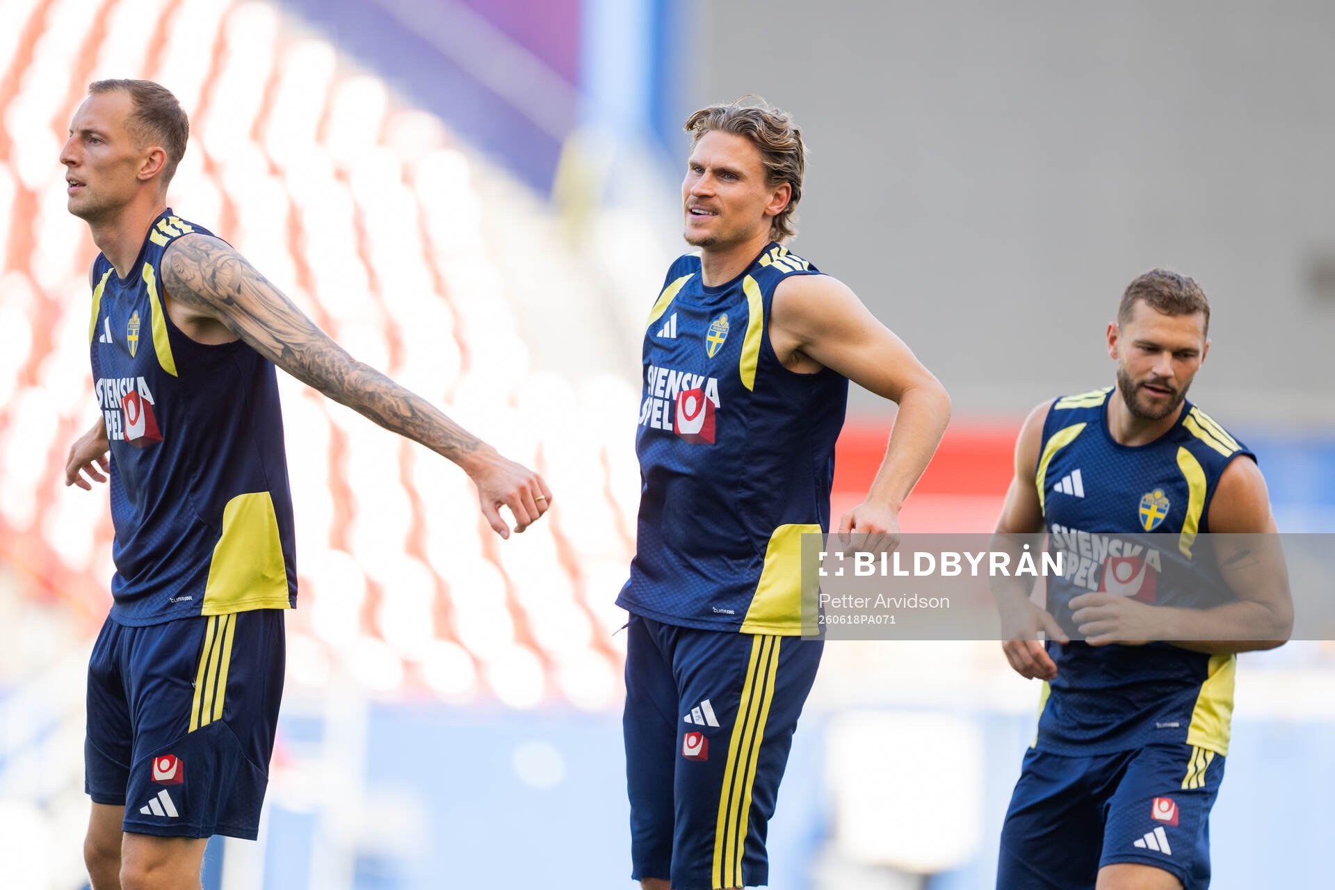 Gustaf Nilsson, Carl Starfelt and Jesper Karlström of the