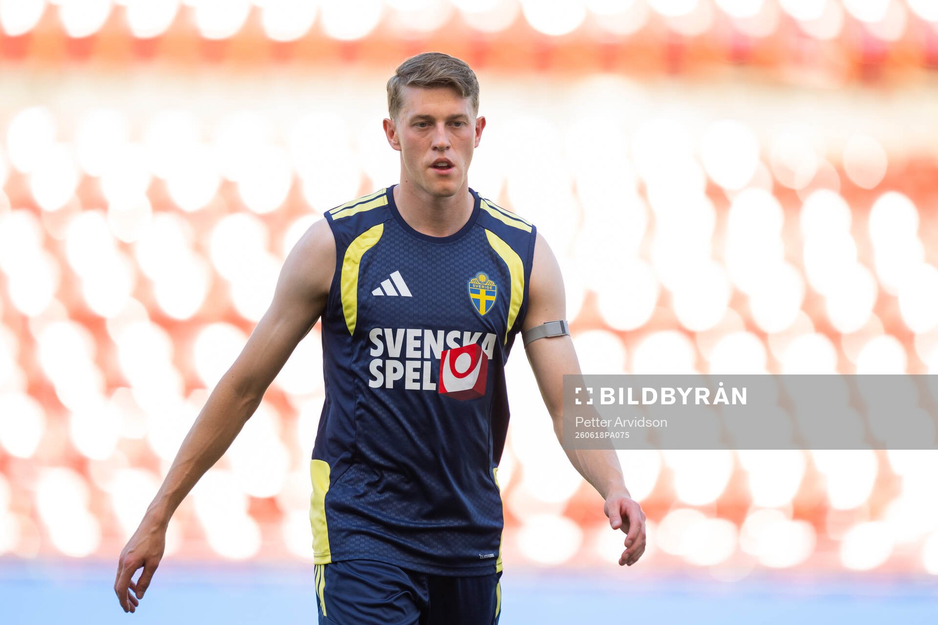 Alexander Bernhardsson of the Swedish national football