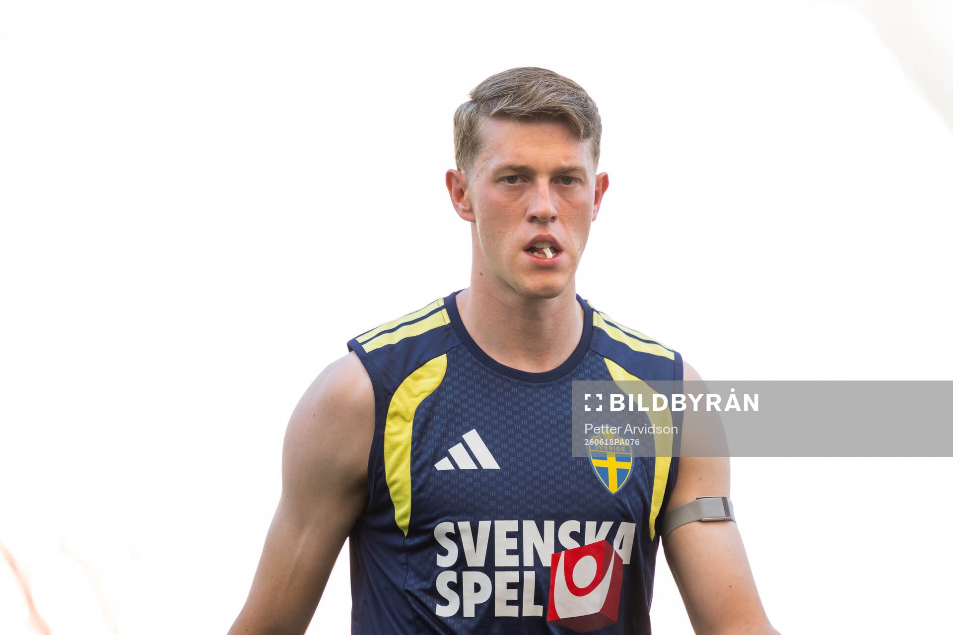 Alexander Bernhardsson of the Swedish national football