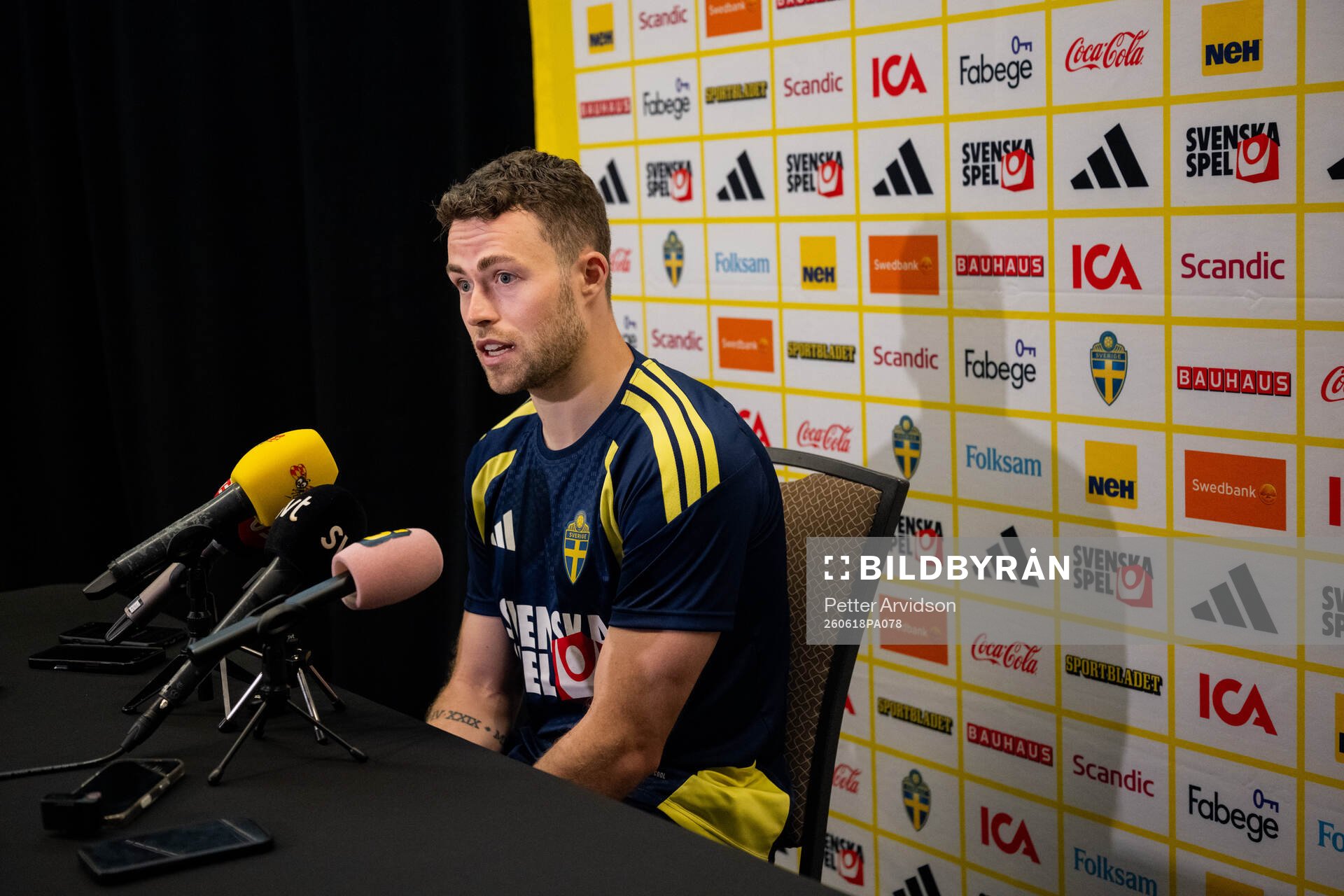 Gabriel Gudmundsson of the Swedish men's national football