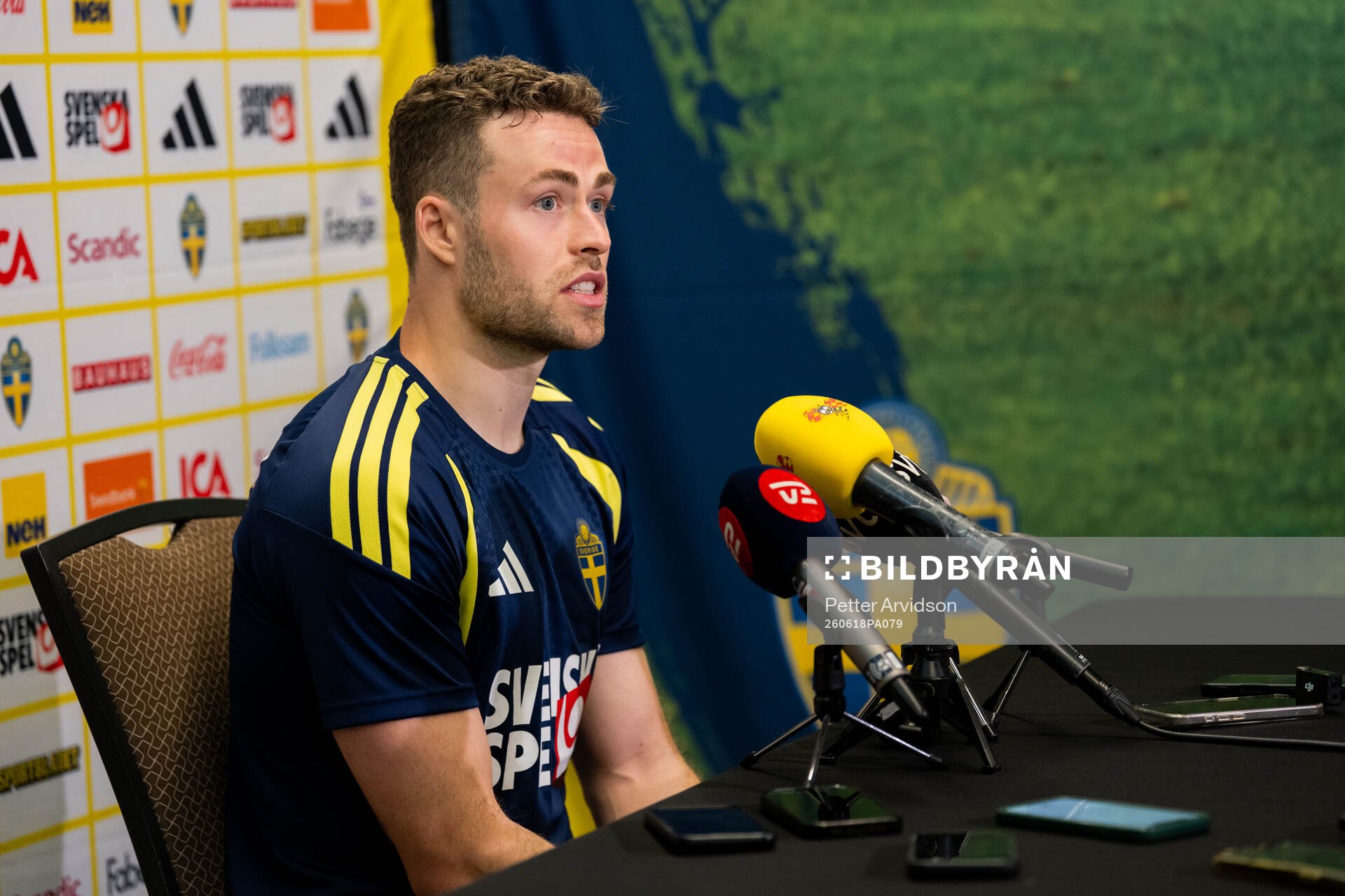 Gabriel Gudmundsson of the Swedish men's national football