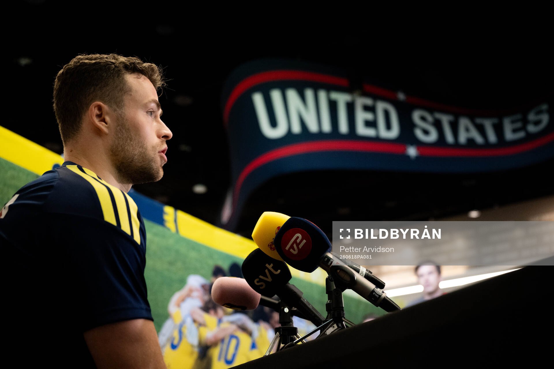 Gabriel Gudmundsson of the Swedish men's national football