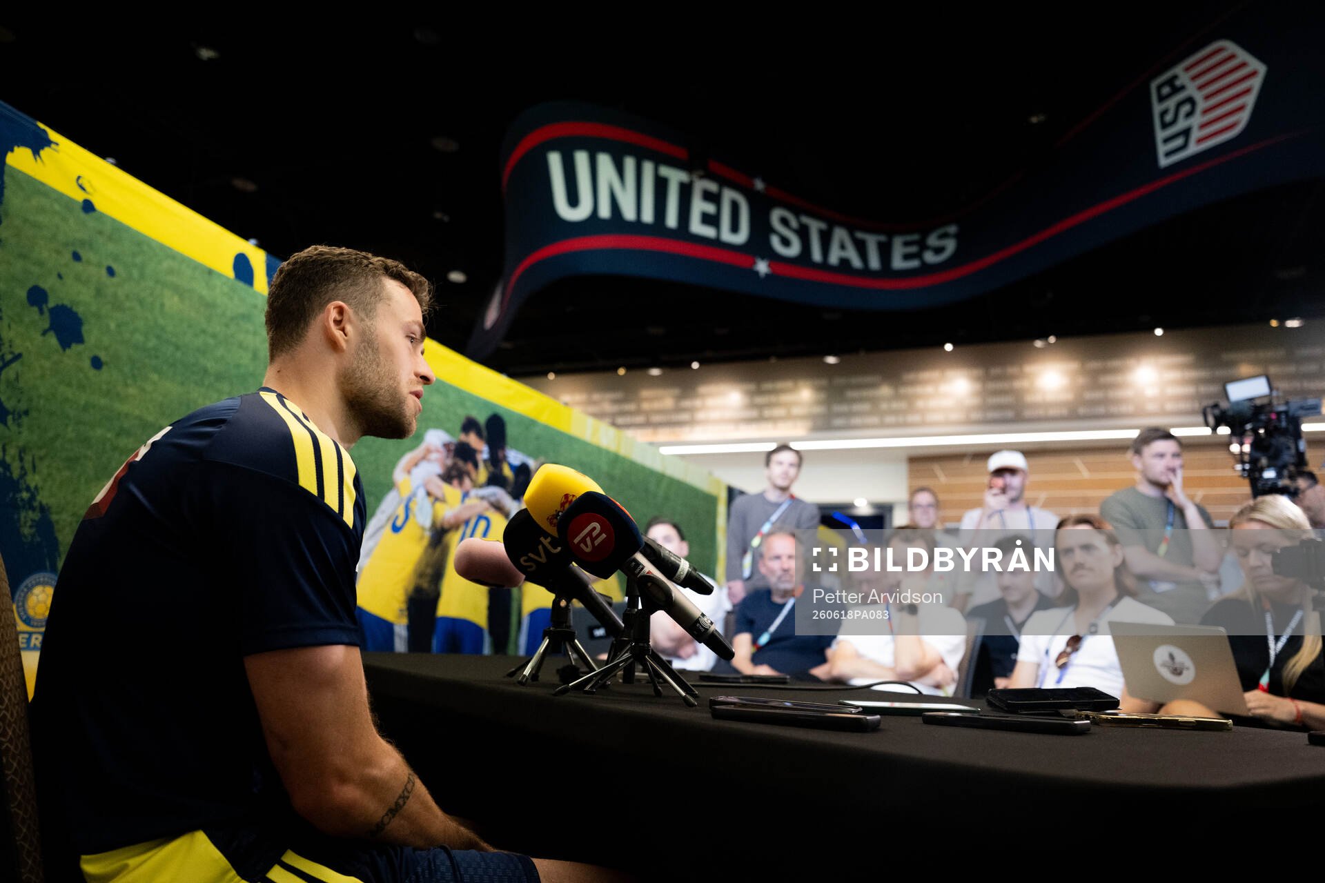 Gabriel Gudmundsson of the Swedish men's national football