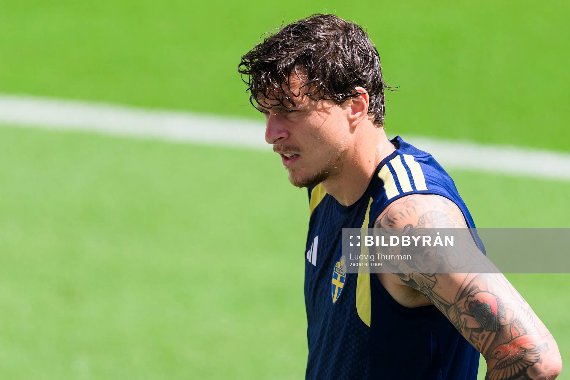 Victor Nilsson Lindelöf of the Swedish national football