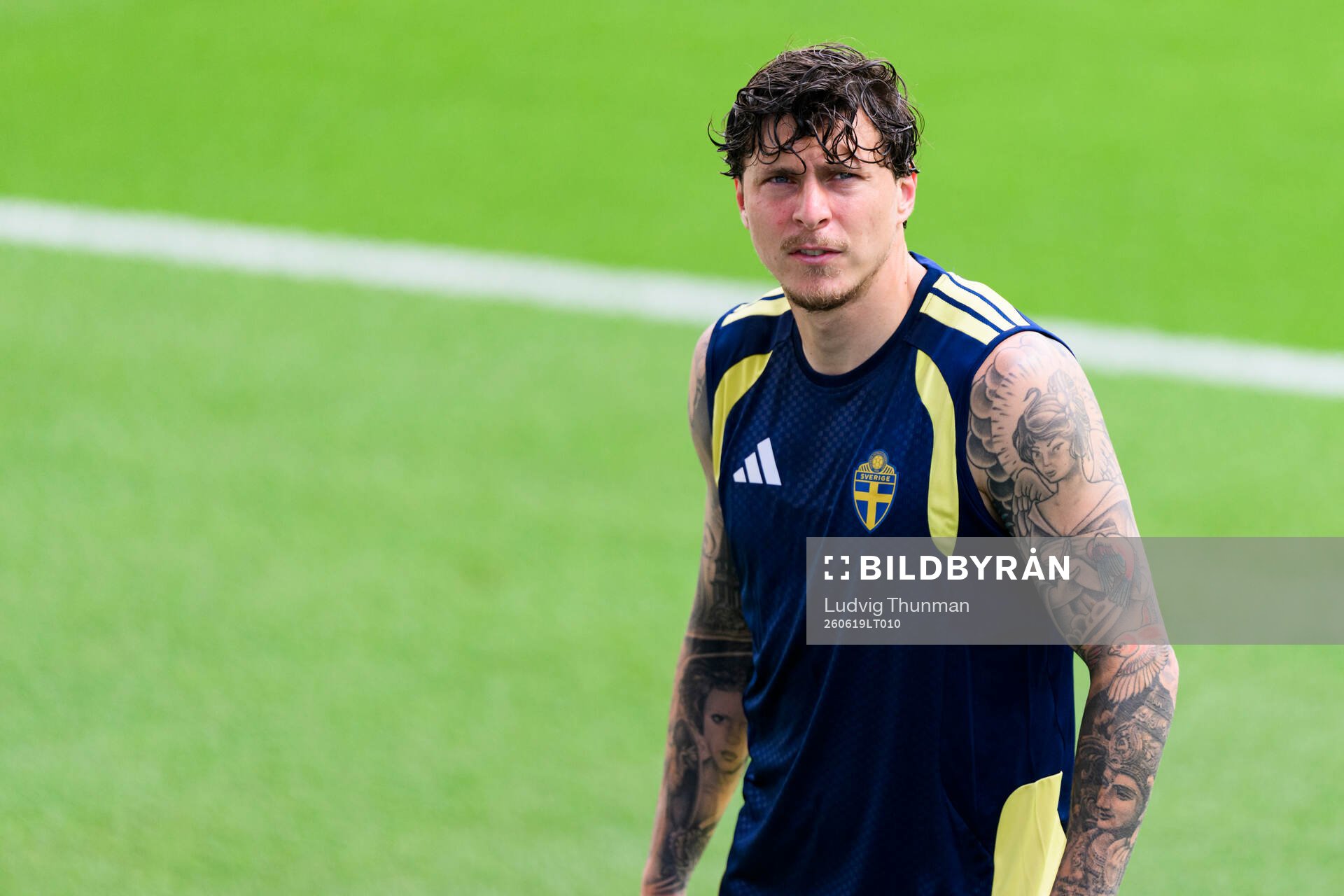 Victor Nilsson Lindelöf of the Swedish national football