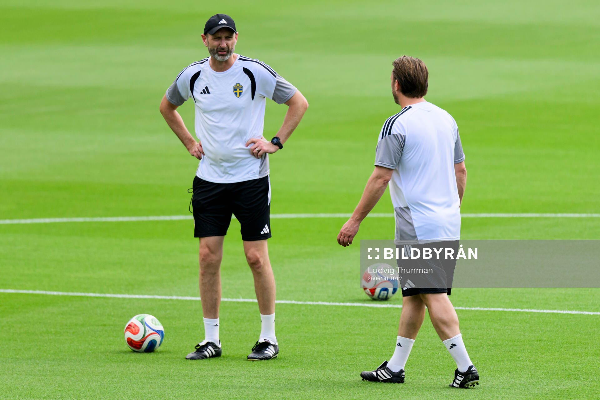 Assistant coach Andreas Georgson of the Swedish national