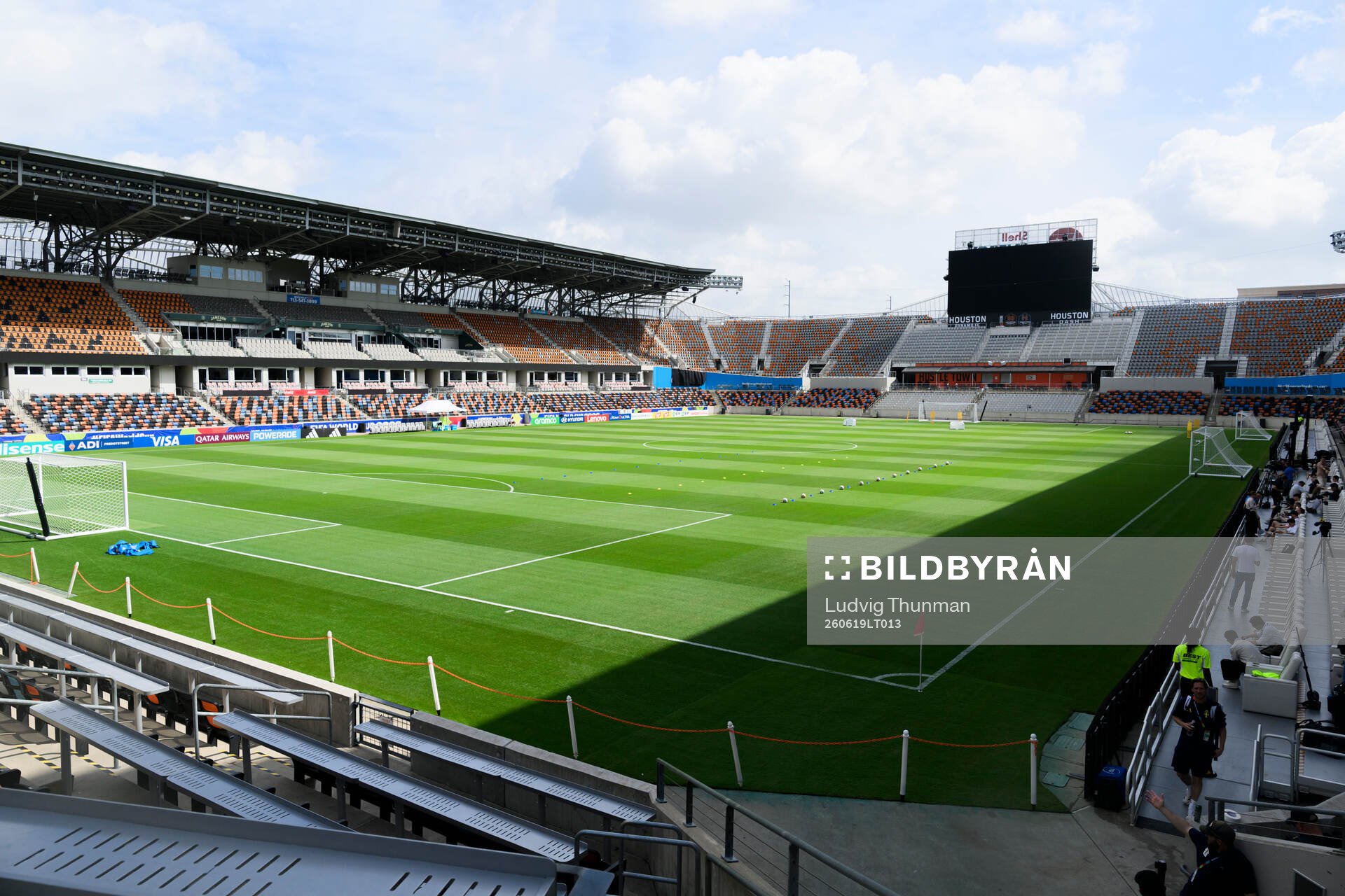 General view of Houston Dash & Dynamo Stadium at a training