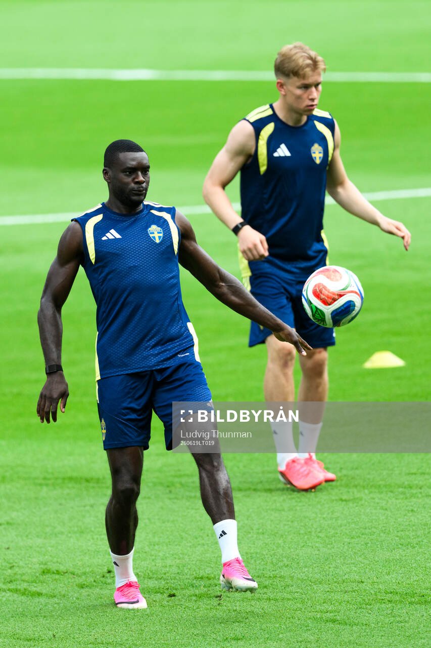 Ken Sema of the Swedish national football team at a