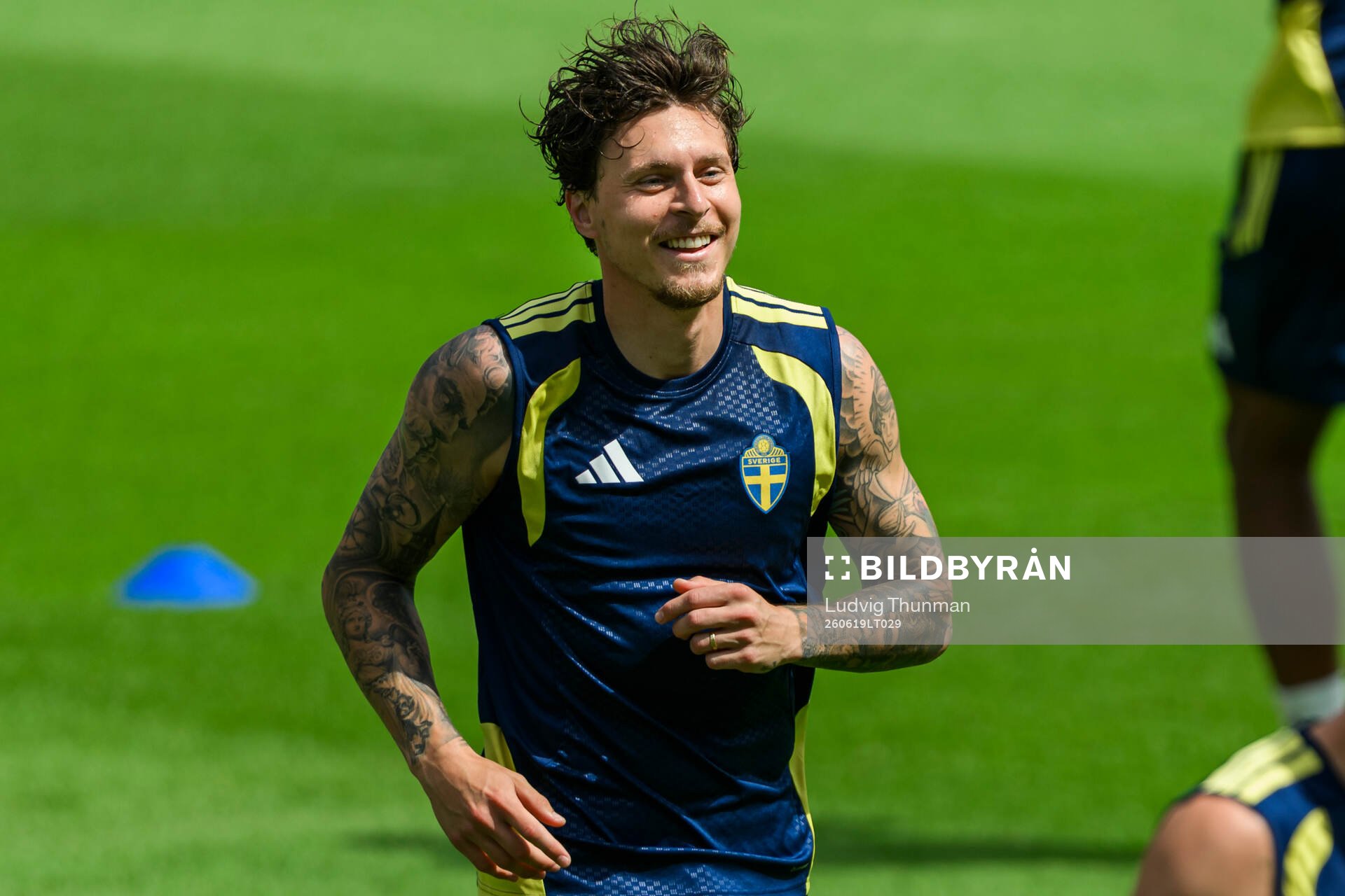 Victor Nilsson Lindelöf of the Swedish national football