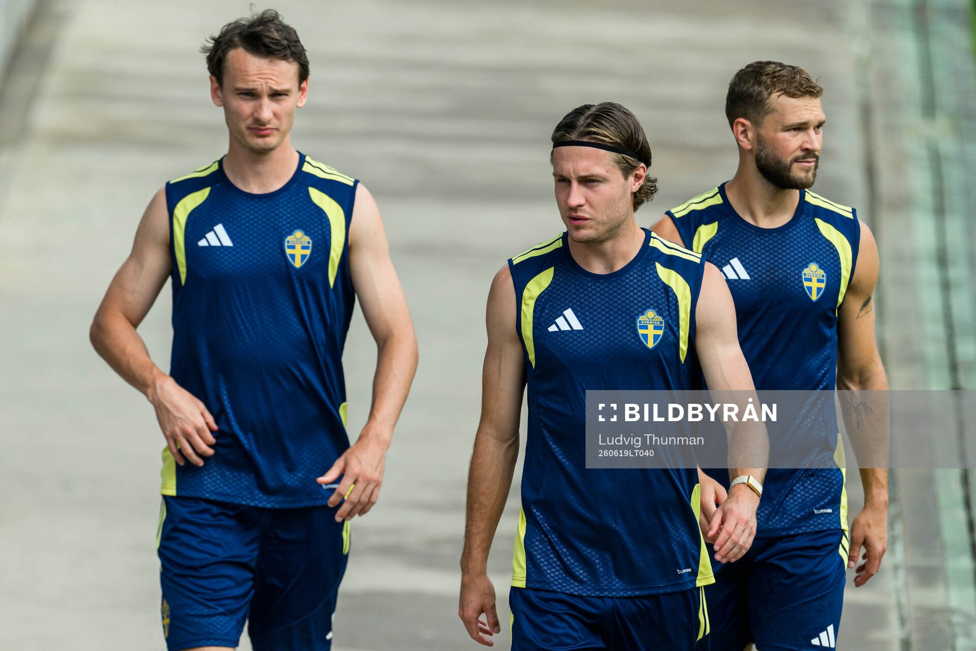 Hjalmar Ekdal, Mattias Svanberg and Jesper Karlström of