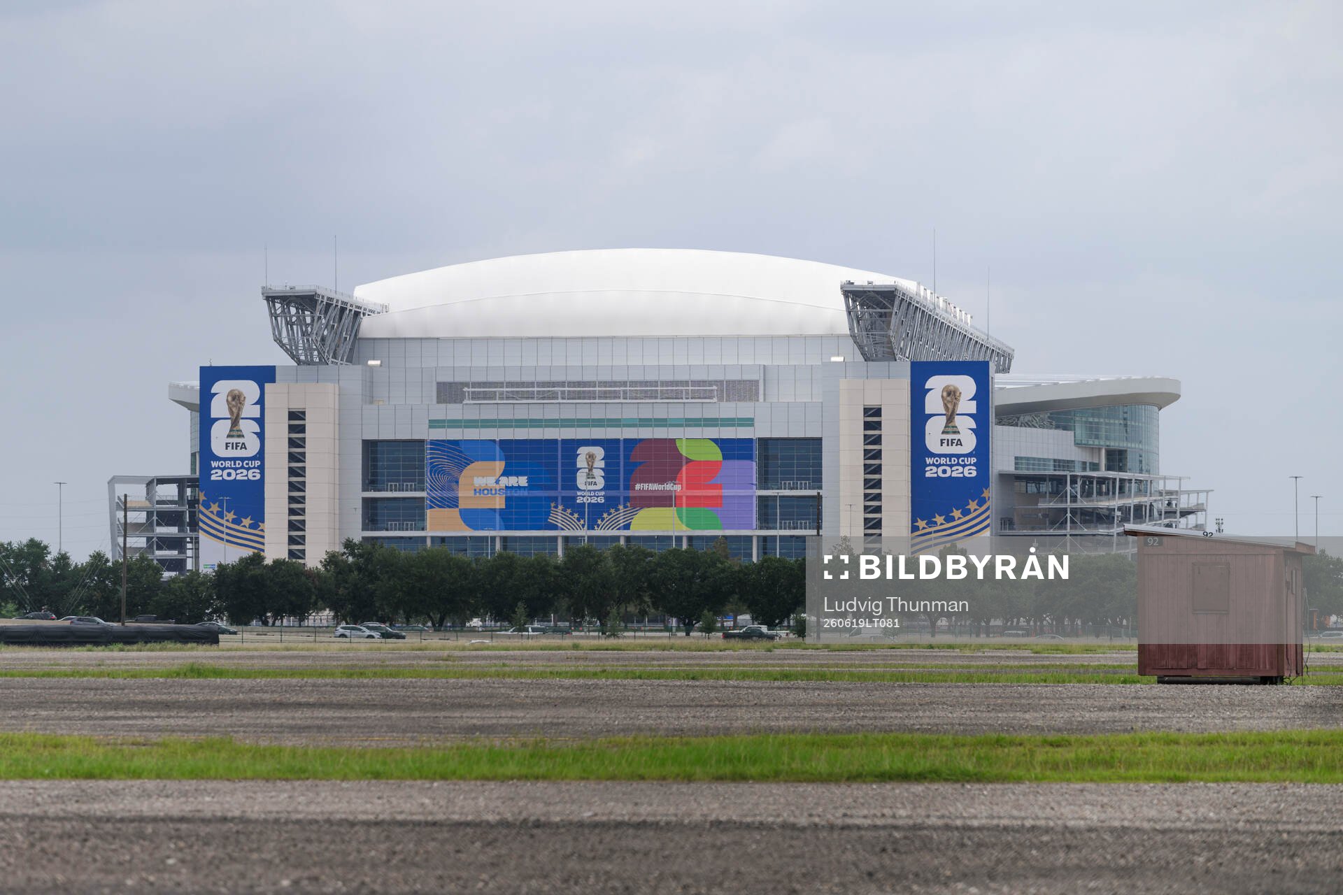 Exterior view of Houston stadium (NRG Stadium)