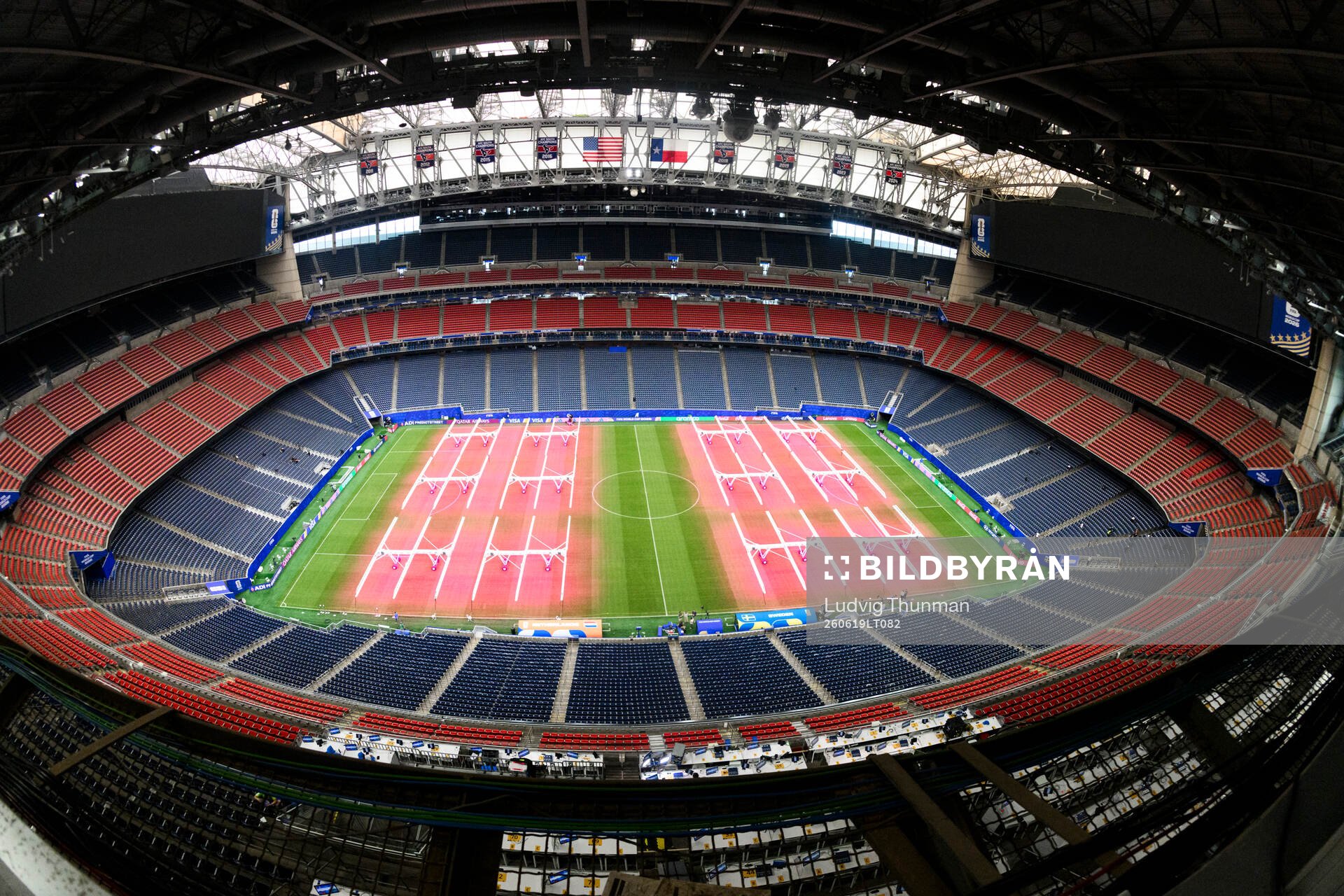 Interior view of Houston stadium (NRG Stadium)