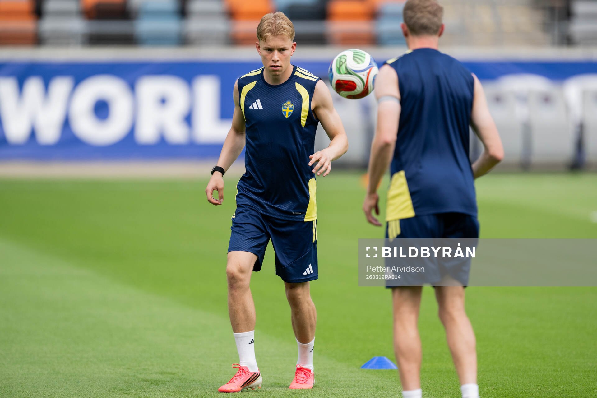 Daniel Svensson of the Swedish national football team at a