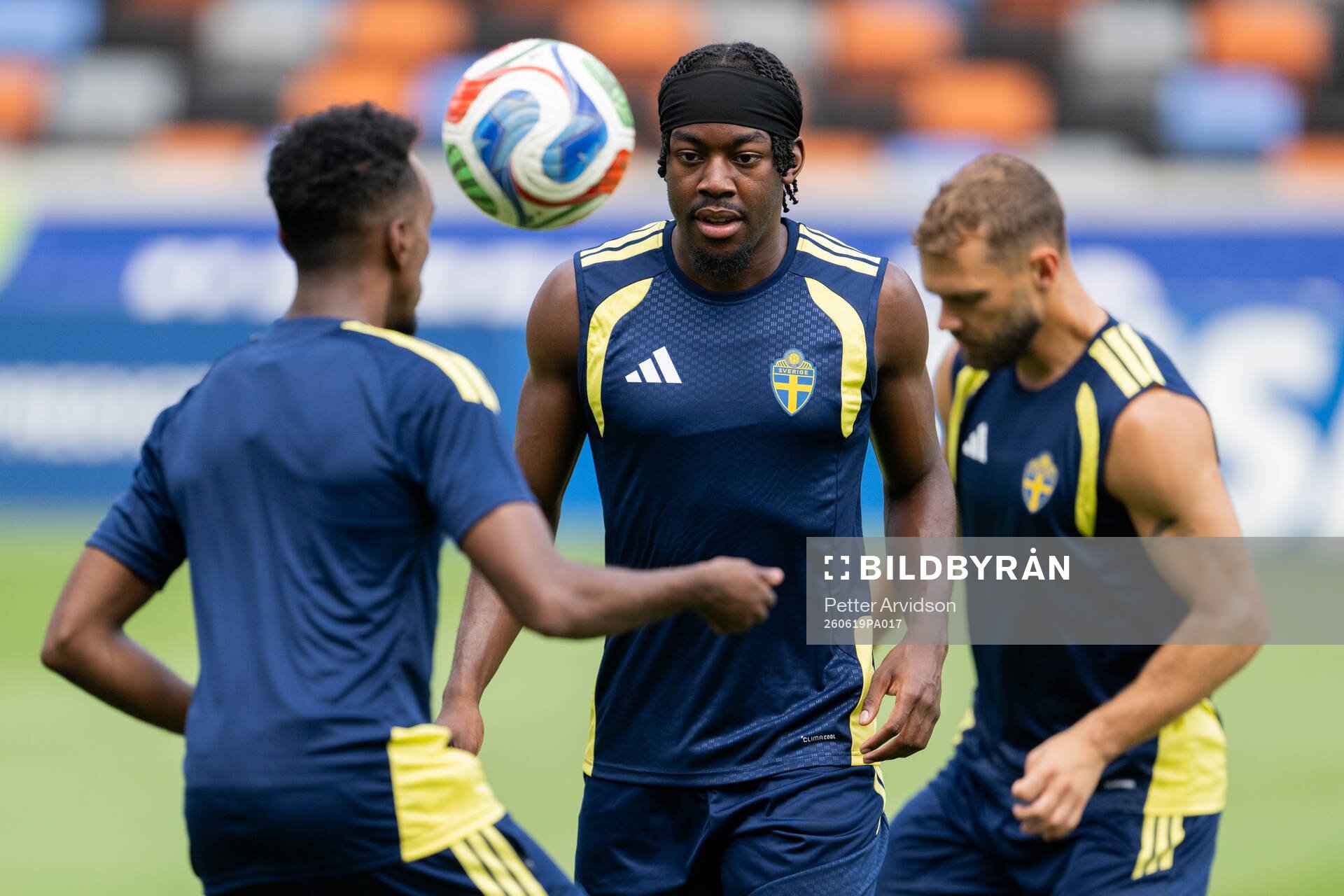 Anthony Elanga of the Swedish national football team at a