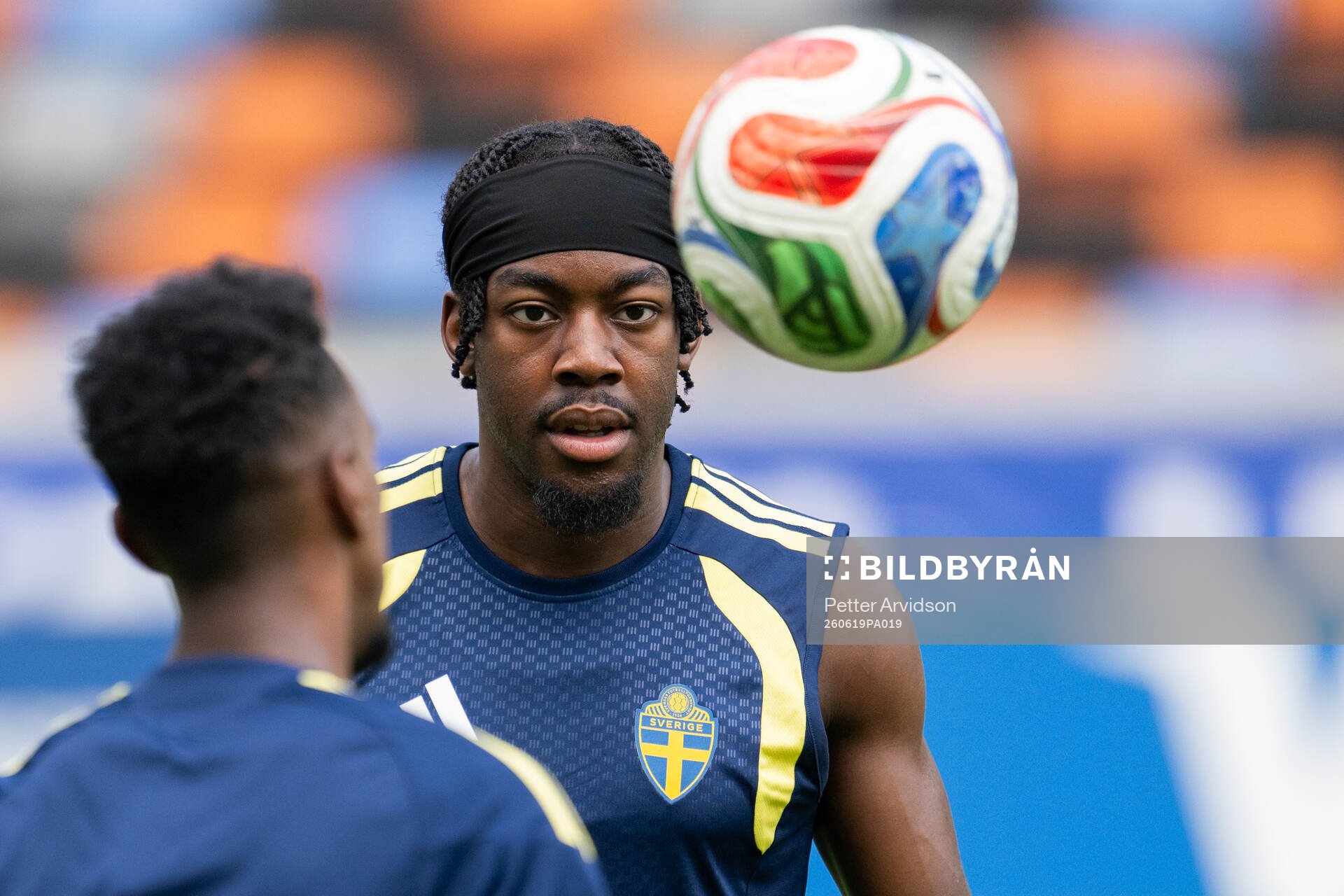 Anthony Elanga of the Swedish national football team at a