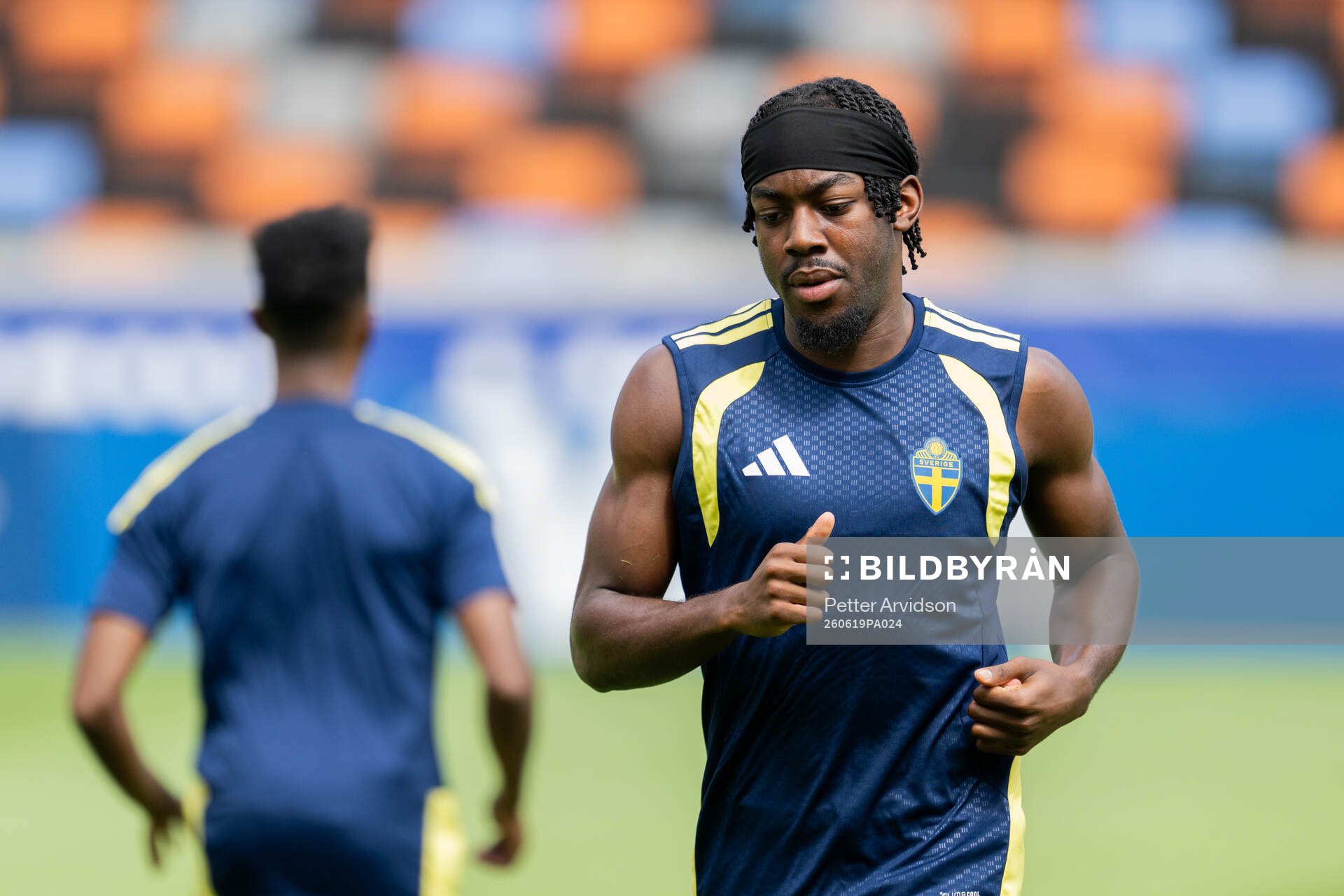 Anthony Elanga of the Swedish national football team at a