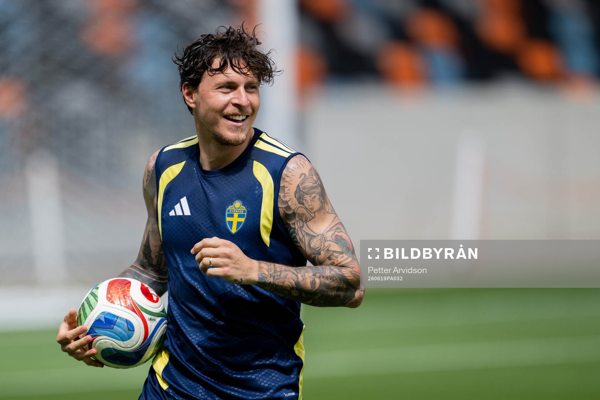 Victor Nilsson Lindelöf of the Swedish national football
