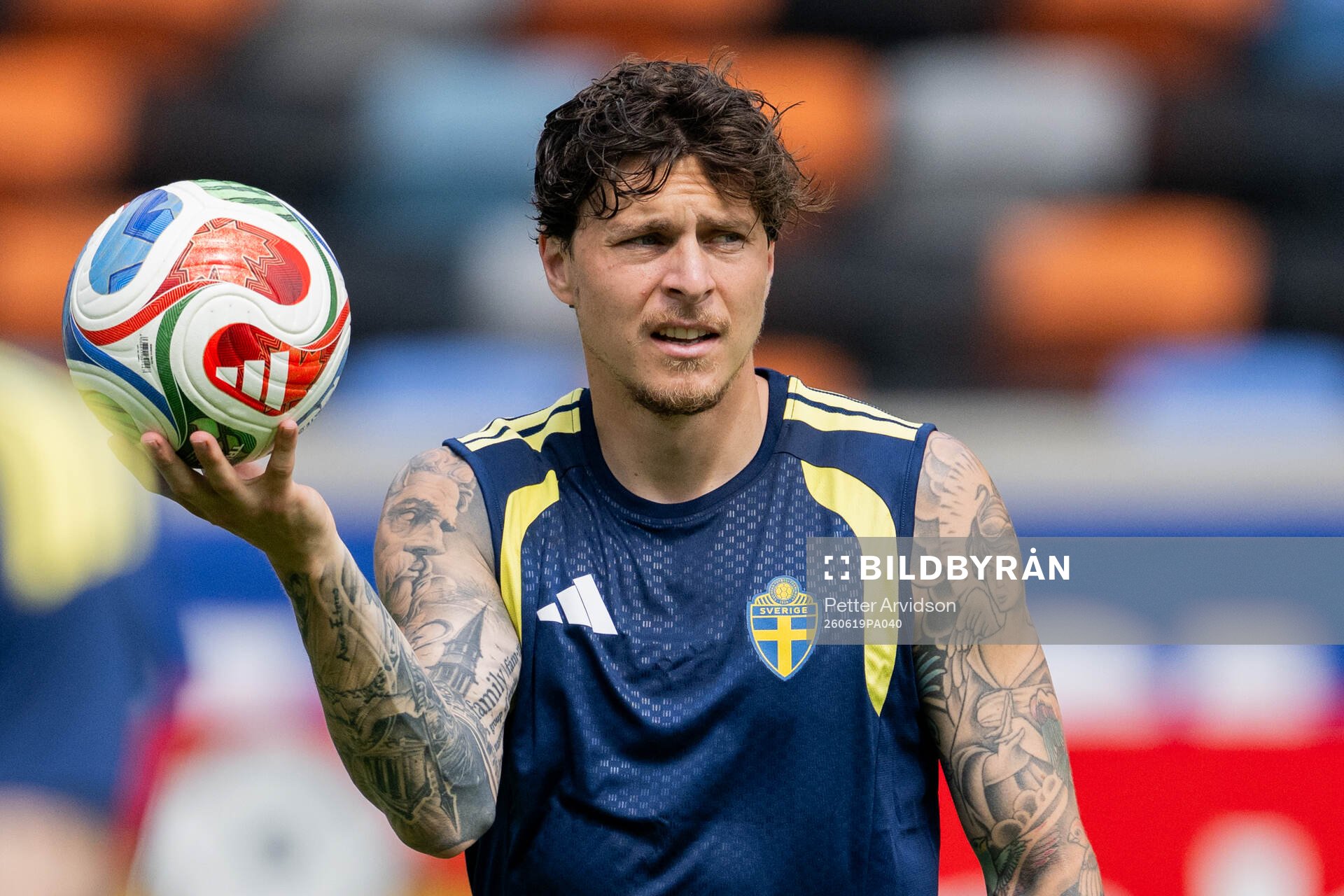 Victor Nilsson Lindelöf of the Swedish national football