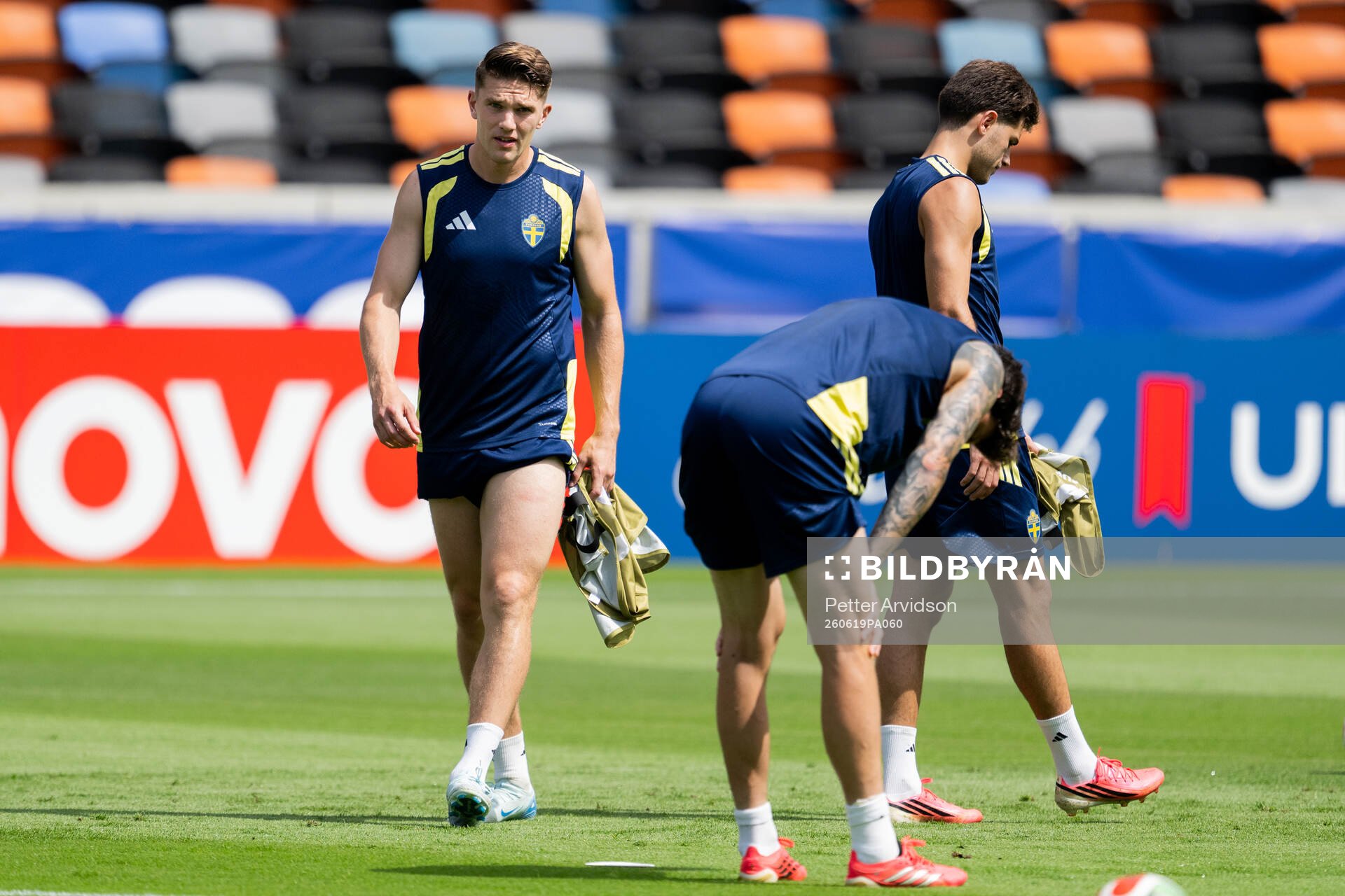 Viktor Gyökeres of the Swedish national football team at a