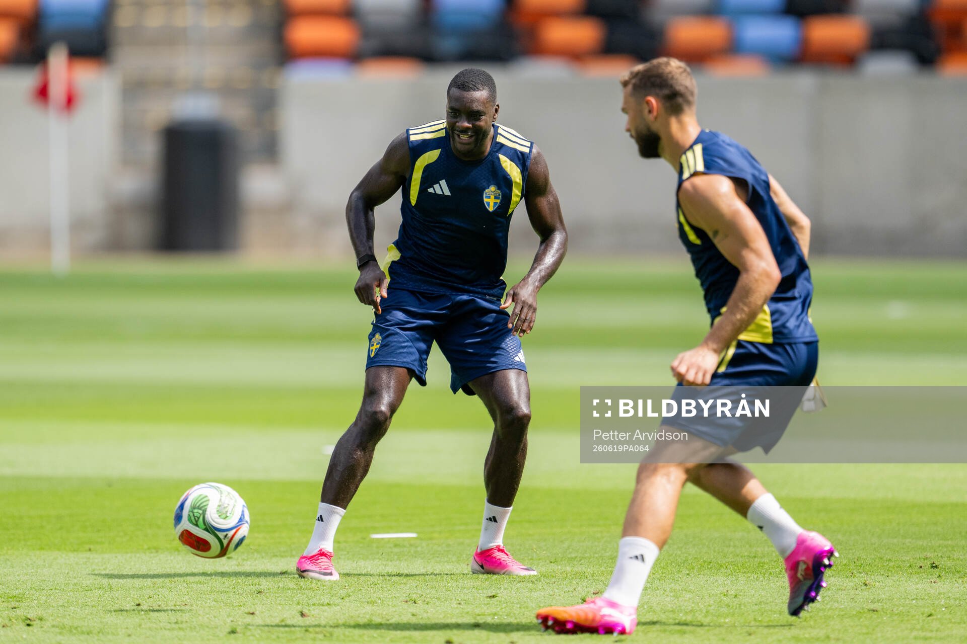 Ken Sema of the Swedish national football team at a