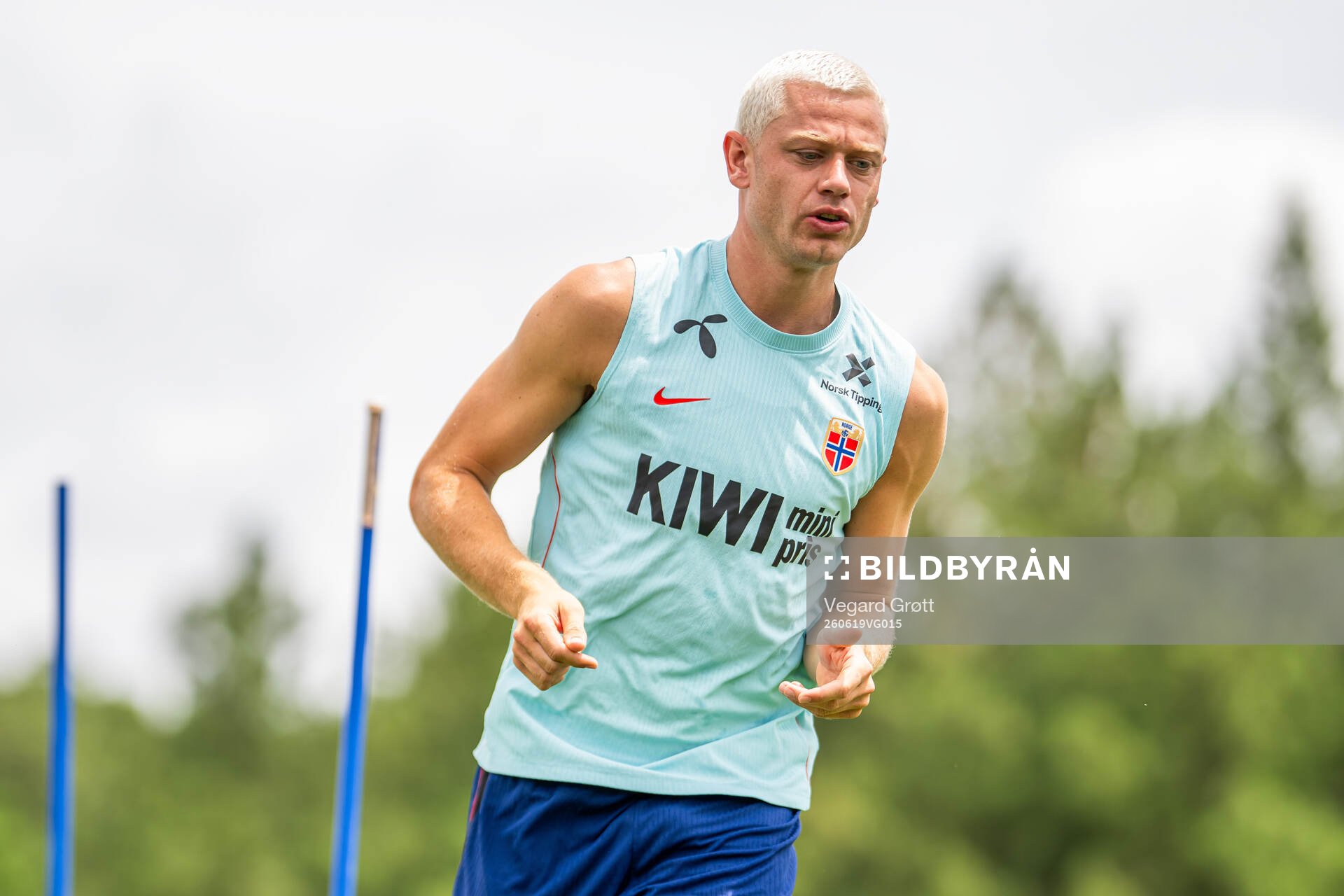 Julian Ryerson of the Norwegian national football team at a