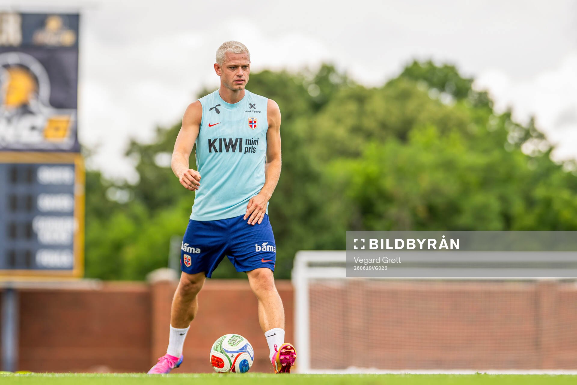 Julian Ryerson of the Norwegian national football team at a